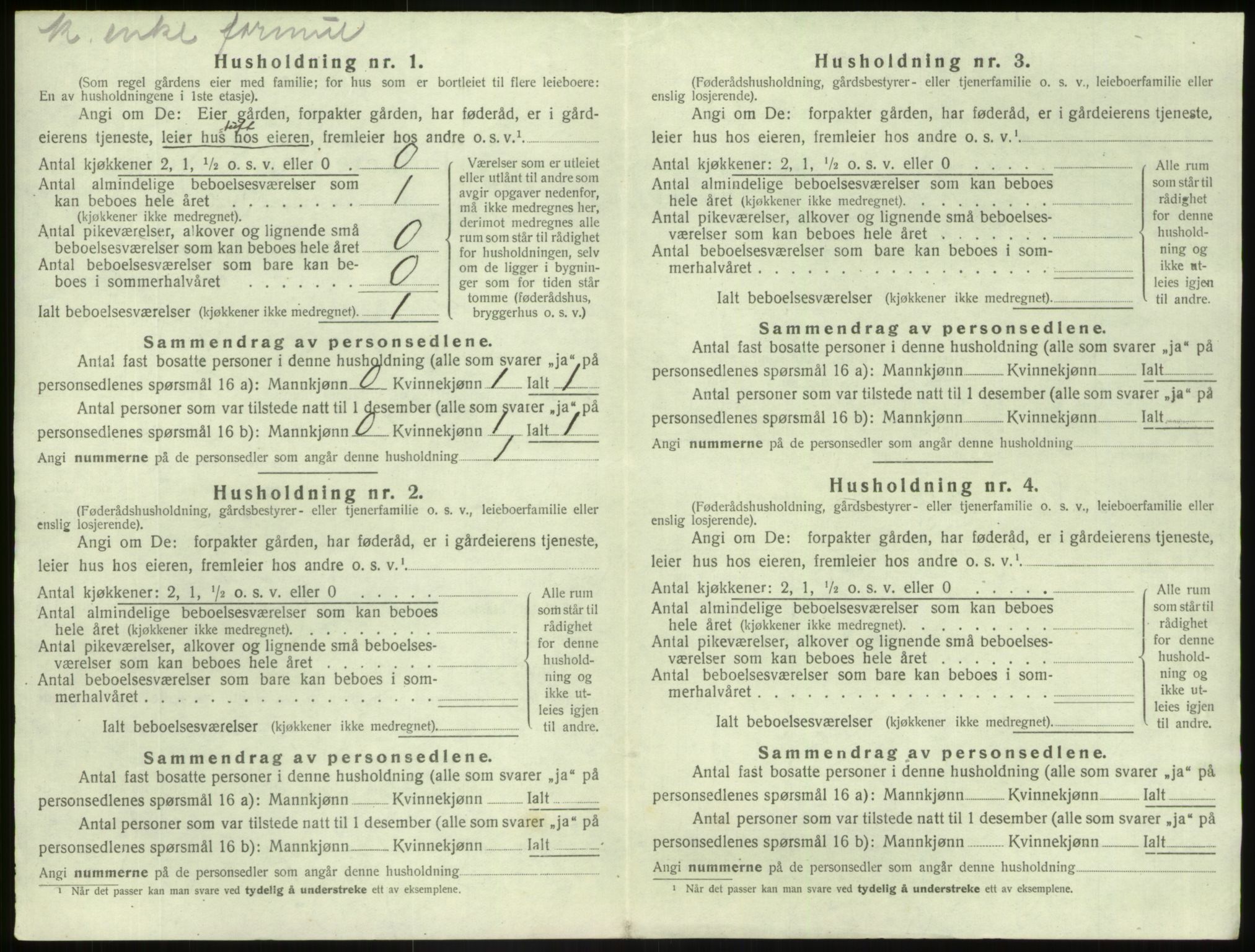 SAB, 1920 census for Luster, 1920, p. 111