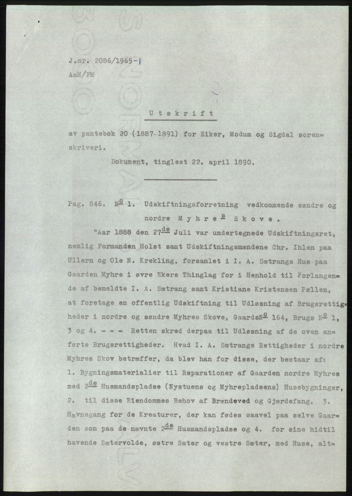 Statsarkivet i Kongsberg, SAKO/A-0001, 1965-1966, p. 2