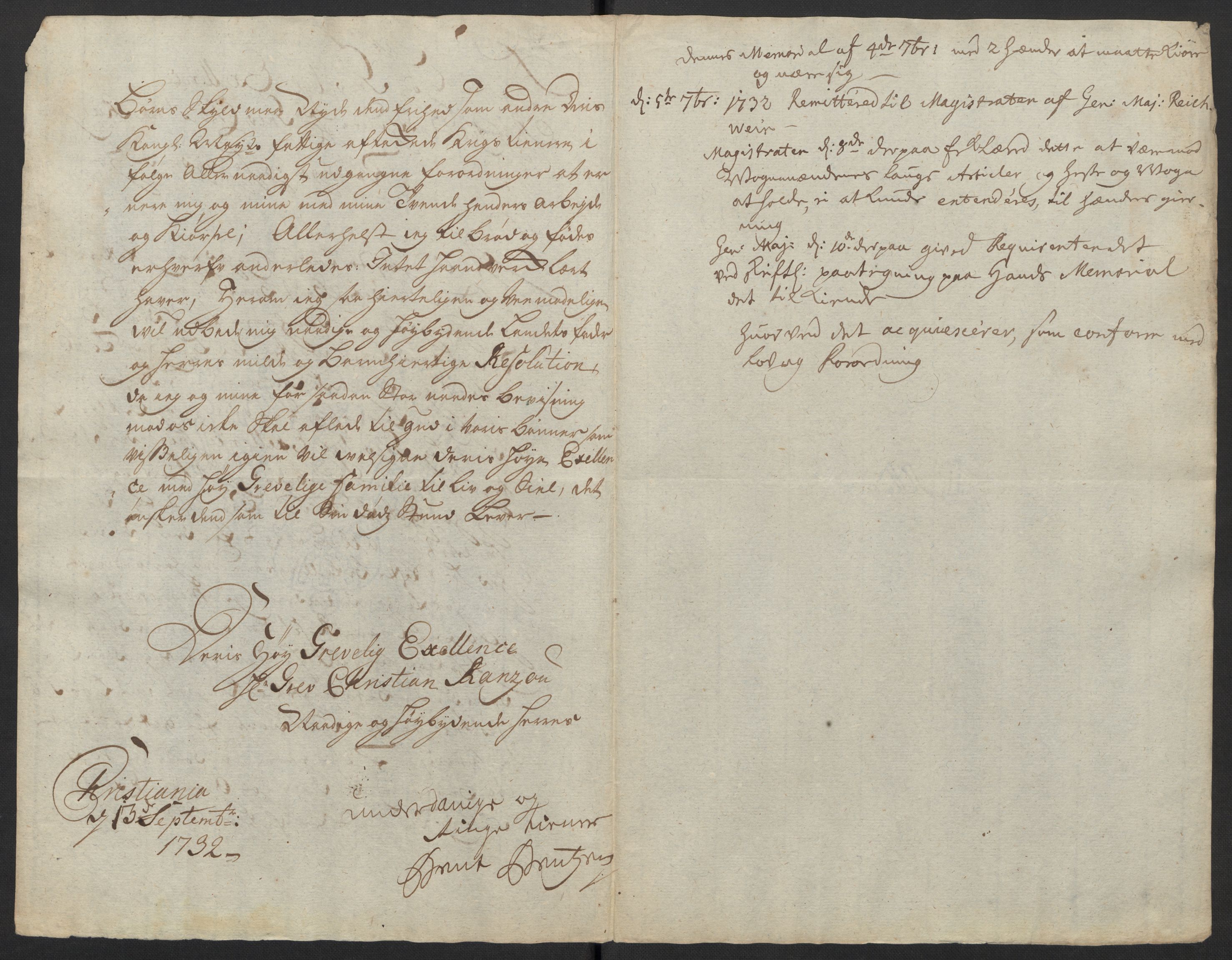 Stattholderembetet 1572-1771, AV/RA-EA-2870/Ef/L0106: Brev fra embetsmenn og andre, 1730-1732, p. 245