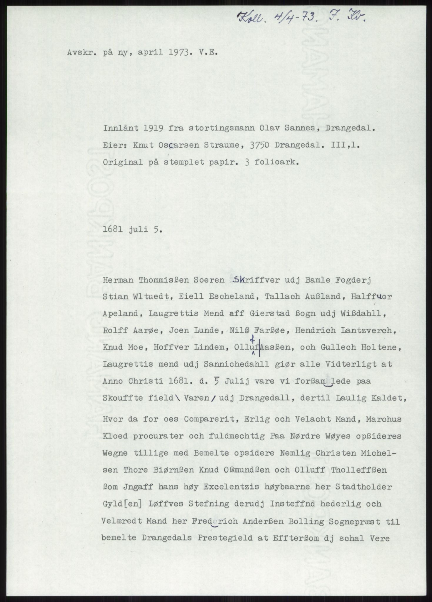 Samlinger til kildeutgivelse, Diplomavskriftsamlingen, RA/EA-4053/H/Ha, p. 2850