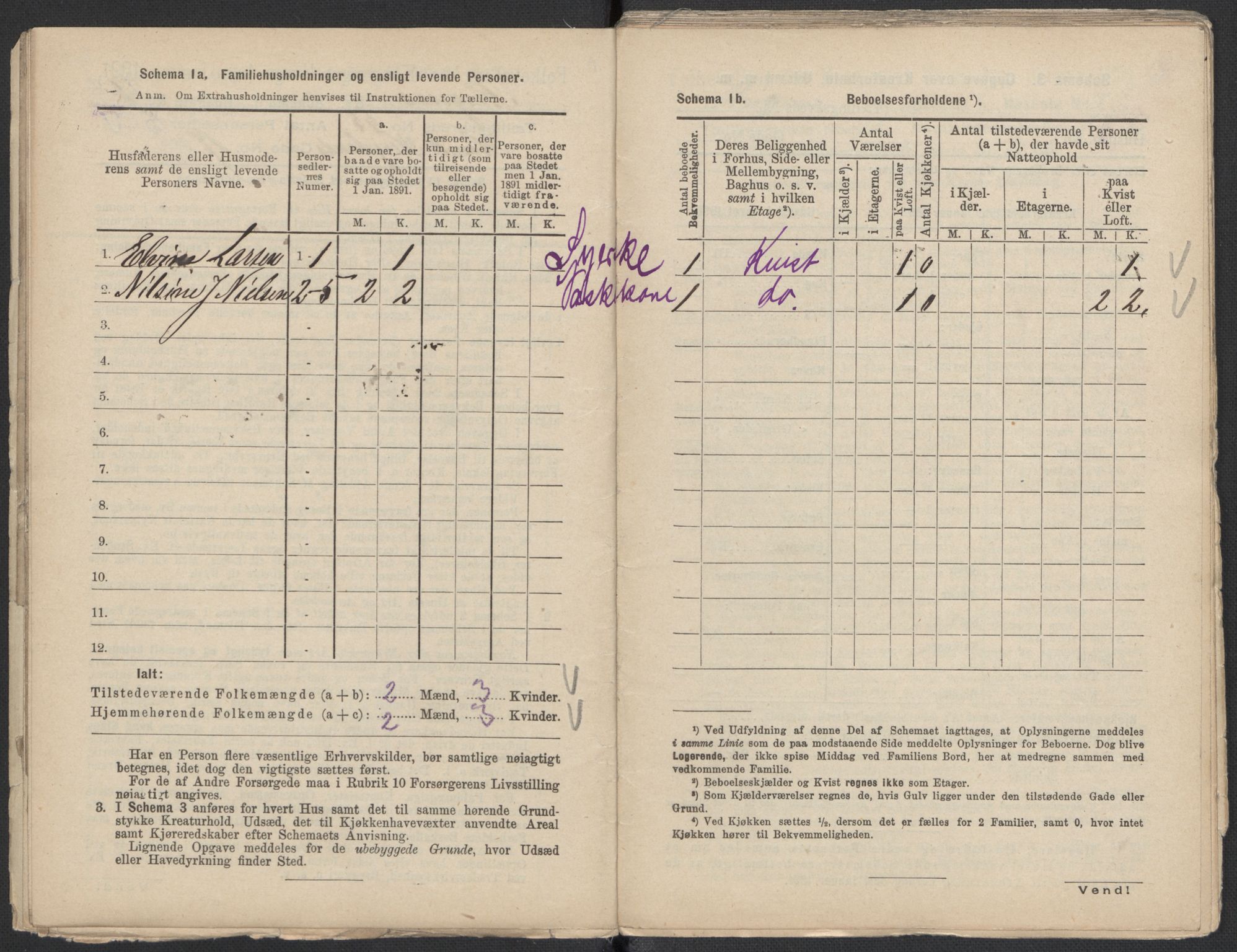 RA, 1891 Census for 1301 Bergen, 1891, p. 7435