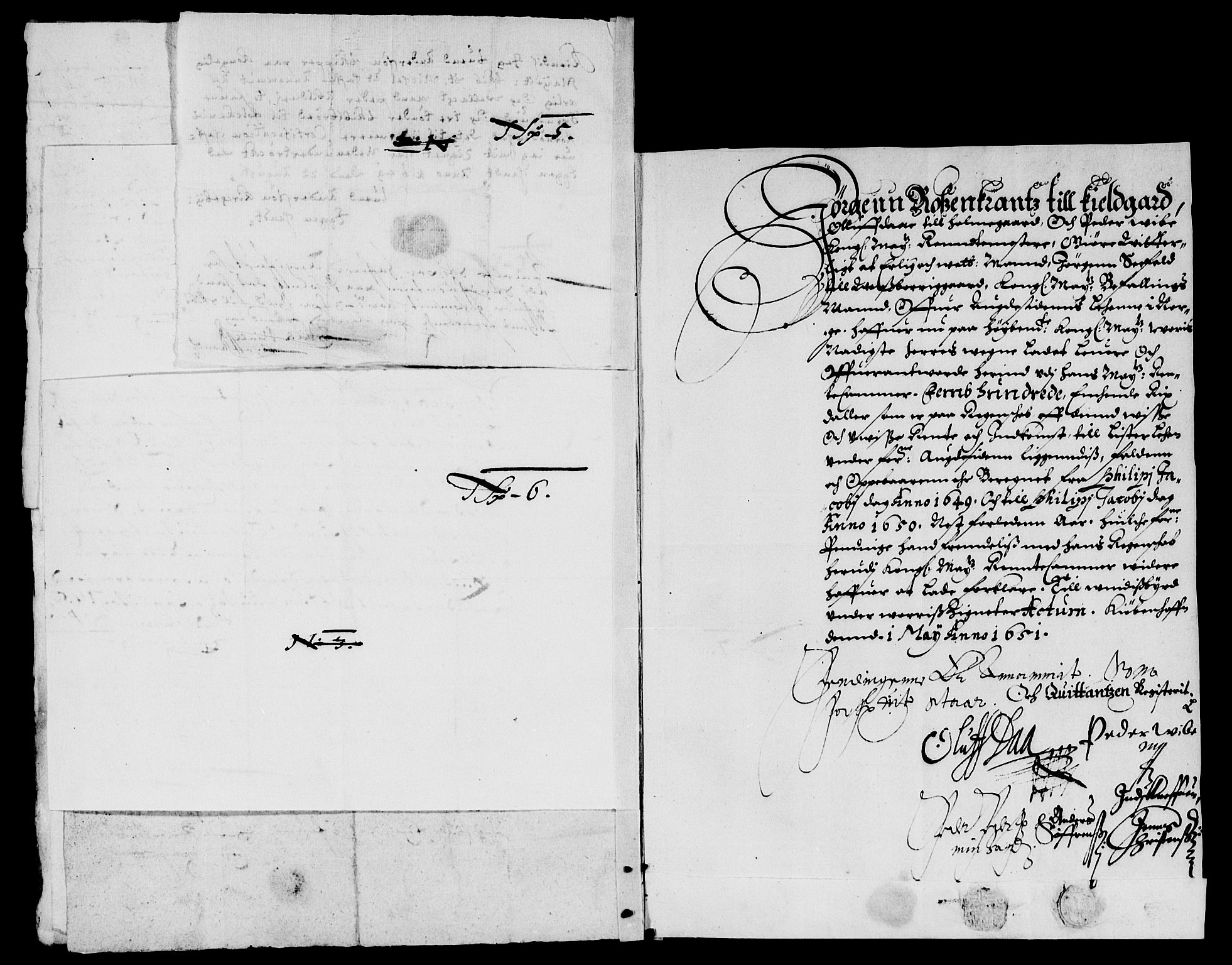 Rentekammeret inntil 1814, Reviderte regnskaper, Lensregnskaper, AV/RA-EA-5023/R/Rb/Rbr/L0018: Lista len, 1648-1651