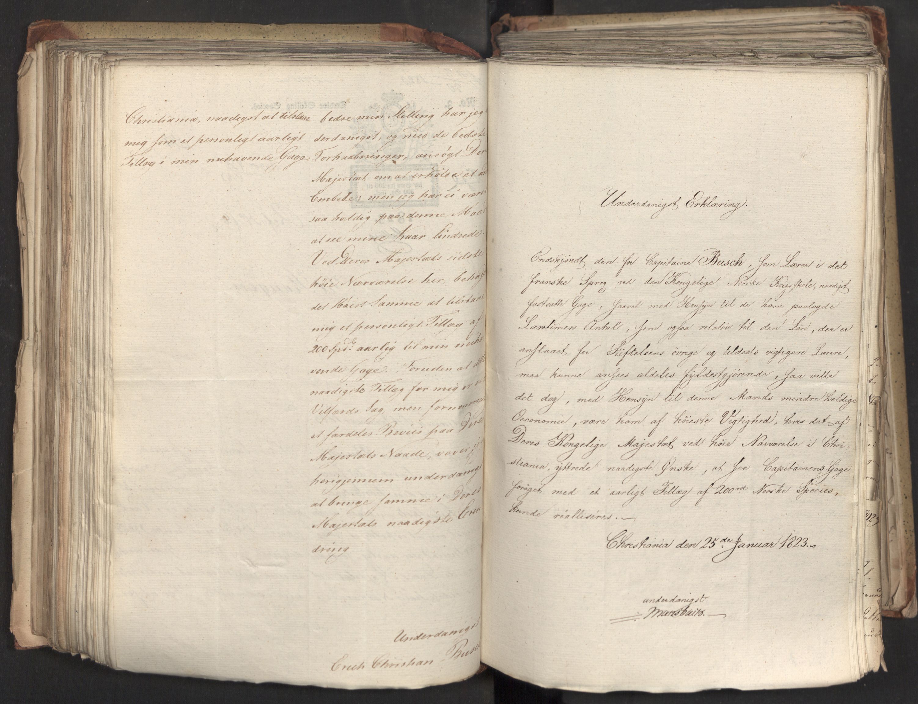 Statsrådsavdelingen i Stockholm, AV/RA-S-1003/D/Da/L0033: Regjeringsinnstillinger nr. 1-274, 1823, p. 314