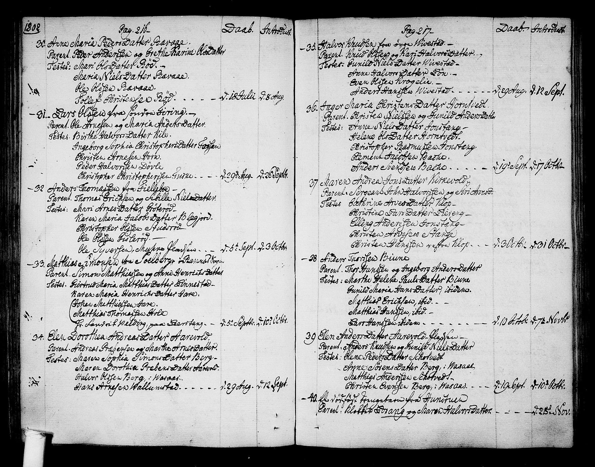 Ramnes kirkebøker, AV/SAKO-A-314/F/Fa/L0003: Parish register (official) no. I 3, 1790-1813, p. 216-217