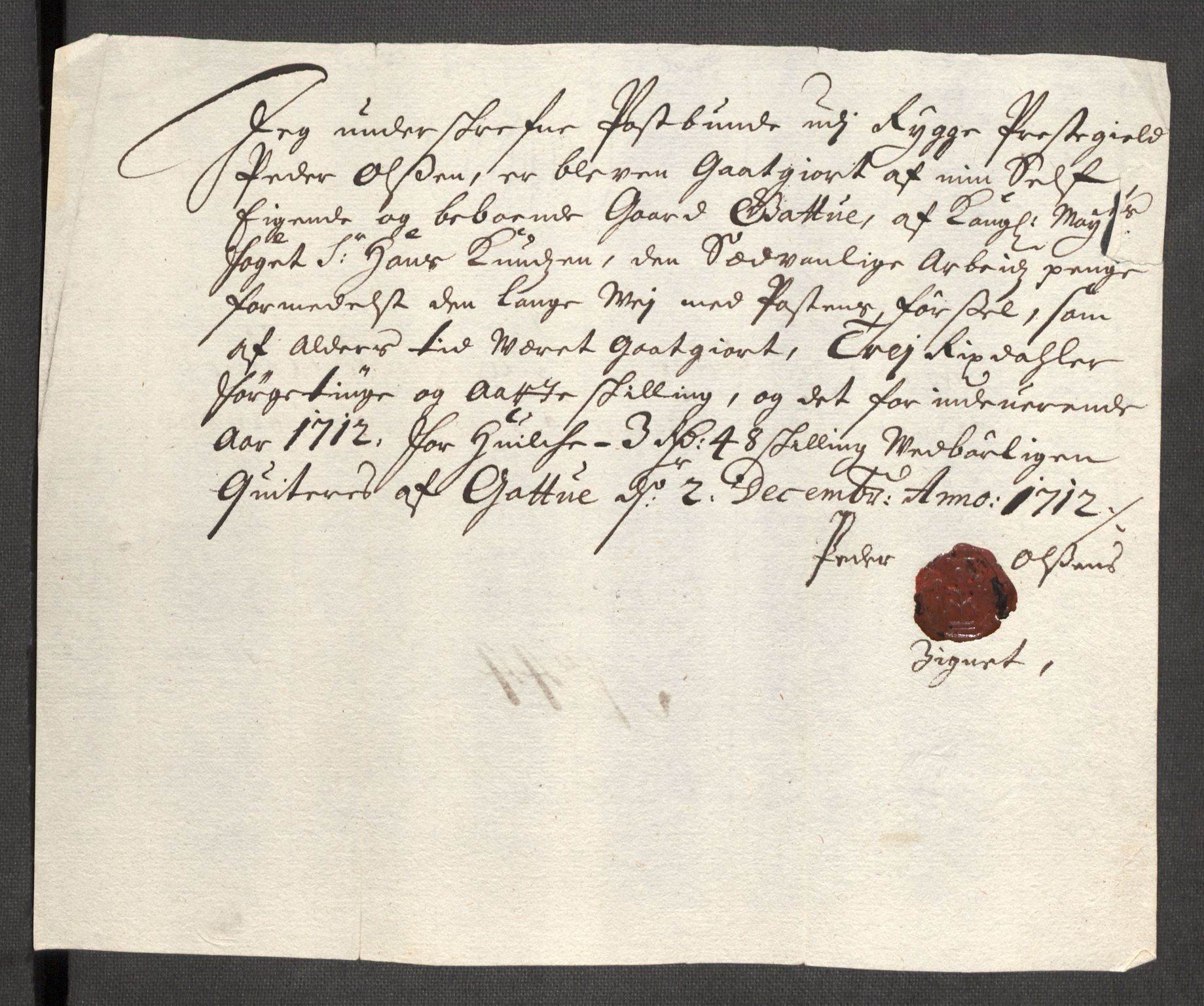 Rentekammeret inntil 1814, Reviderte regnskaper, Fogderegnskap, AV/RA-EA-4092/R04/L0137: Fogderegnskap Moss, Onsøy, Tune, Veme og Åbygge, 1712, p. 198