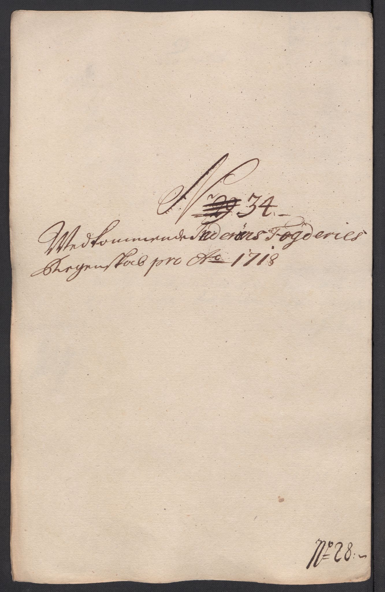 Rentekammeret inntil 1814, Reviderte regnskaper, Fogderegnskap, AV/RA-EA-4092/R63/L4326: Fogderegnskap Inderøy, 1718, p. 283