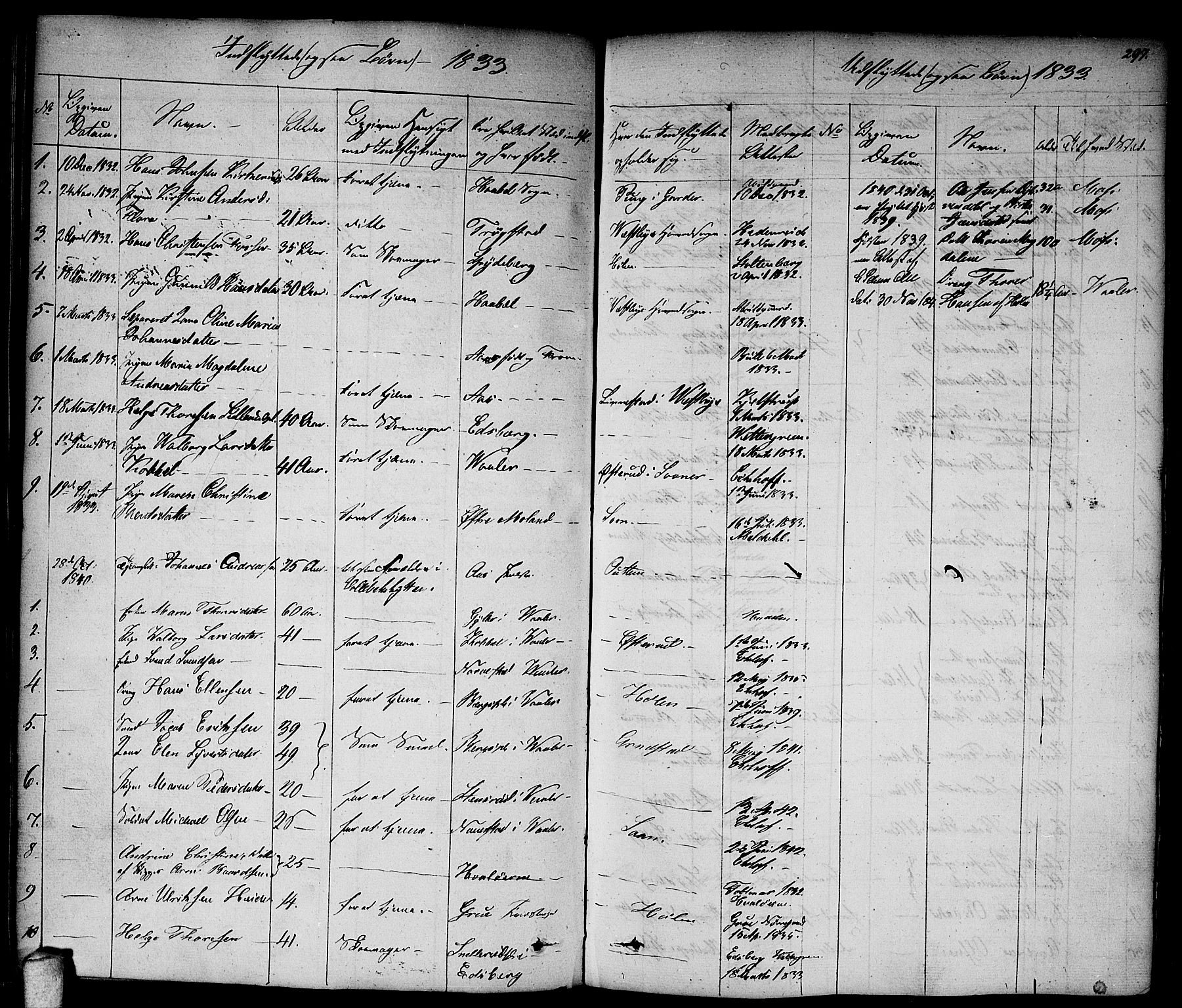 Vestby prestekontor Kirkebøker, AV/SAO-A-10893/F/Fa/L0006: Parish register (official) no. I 6, 1827-1849, p. 297