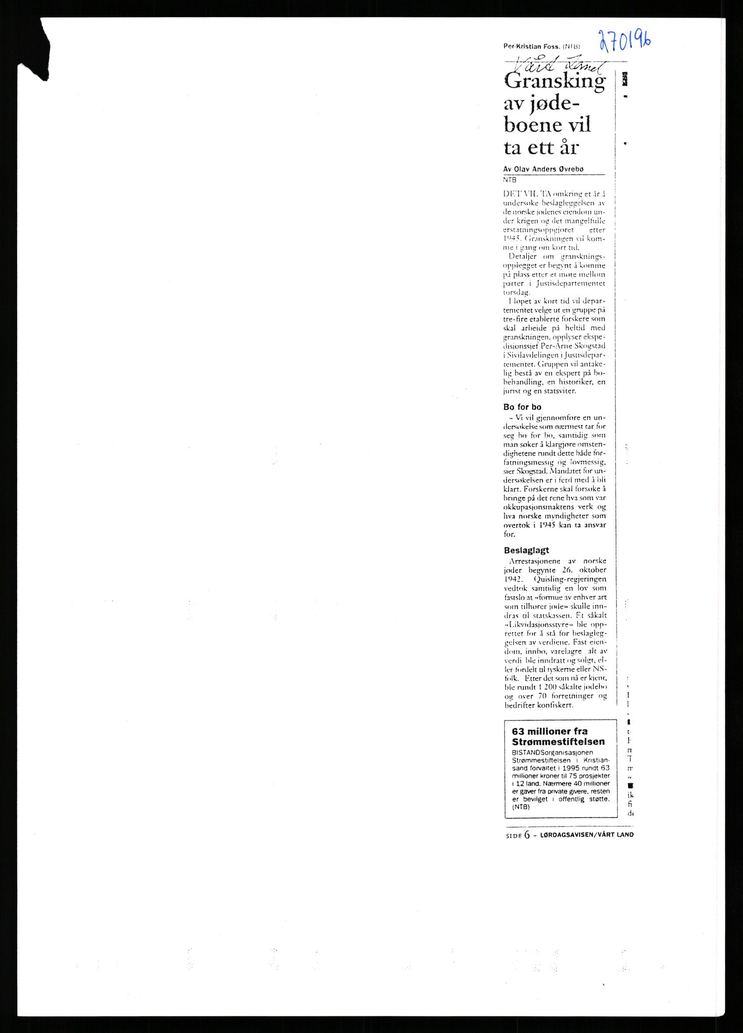 Justisdepartementet, Sivilavdelingen (RA/S-6490), RA/-, 1995-1997, p. 6