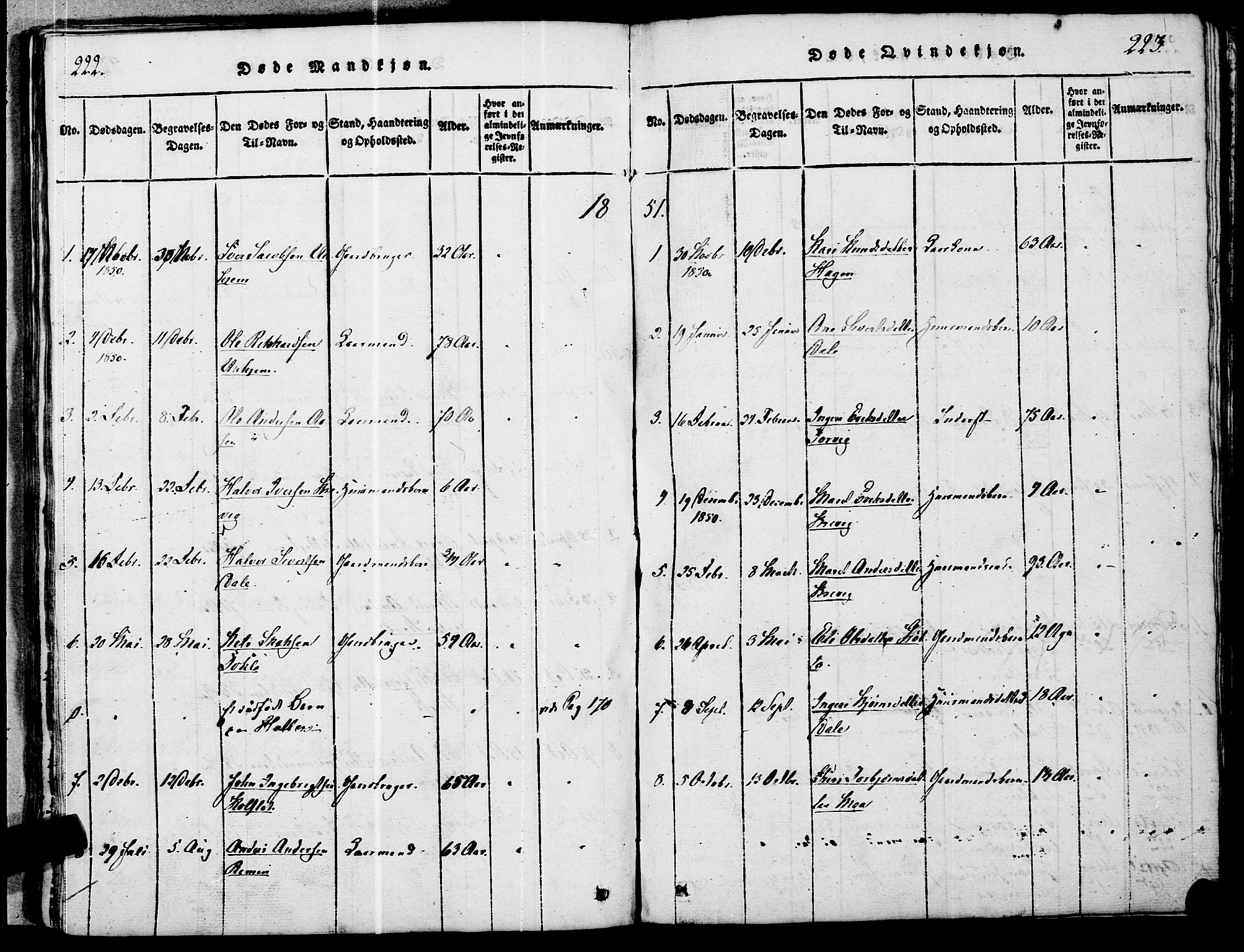 Ministerialprotokoller, klokkerbøker og fødselsregistre - Møre og Romsdal, SAT/A-1454/545/L0585: Parish register (official) no. 545A01, 1818-1853, p. 222-223