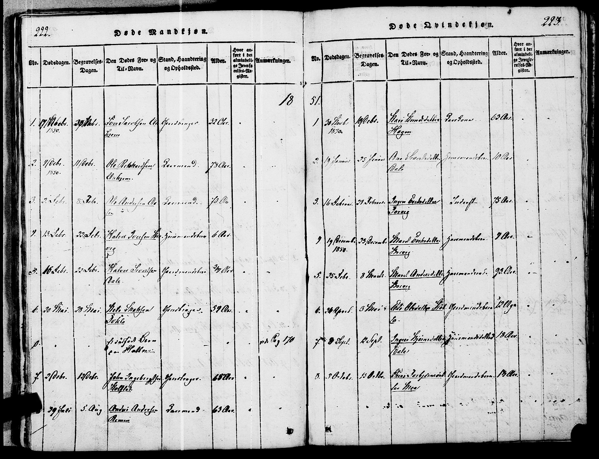 Ministerialprotokoller, klokkerbøker og fødselsregistre - Møre og Romsdal, AV/SAT-A-1454/545/L0585: Parish register (official) no. 545A01, 1818-1853, p. 222-223