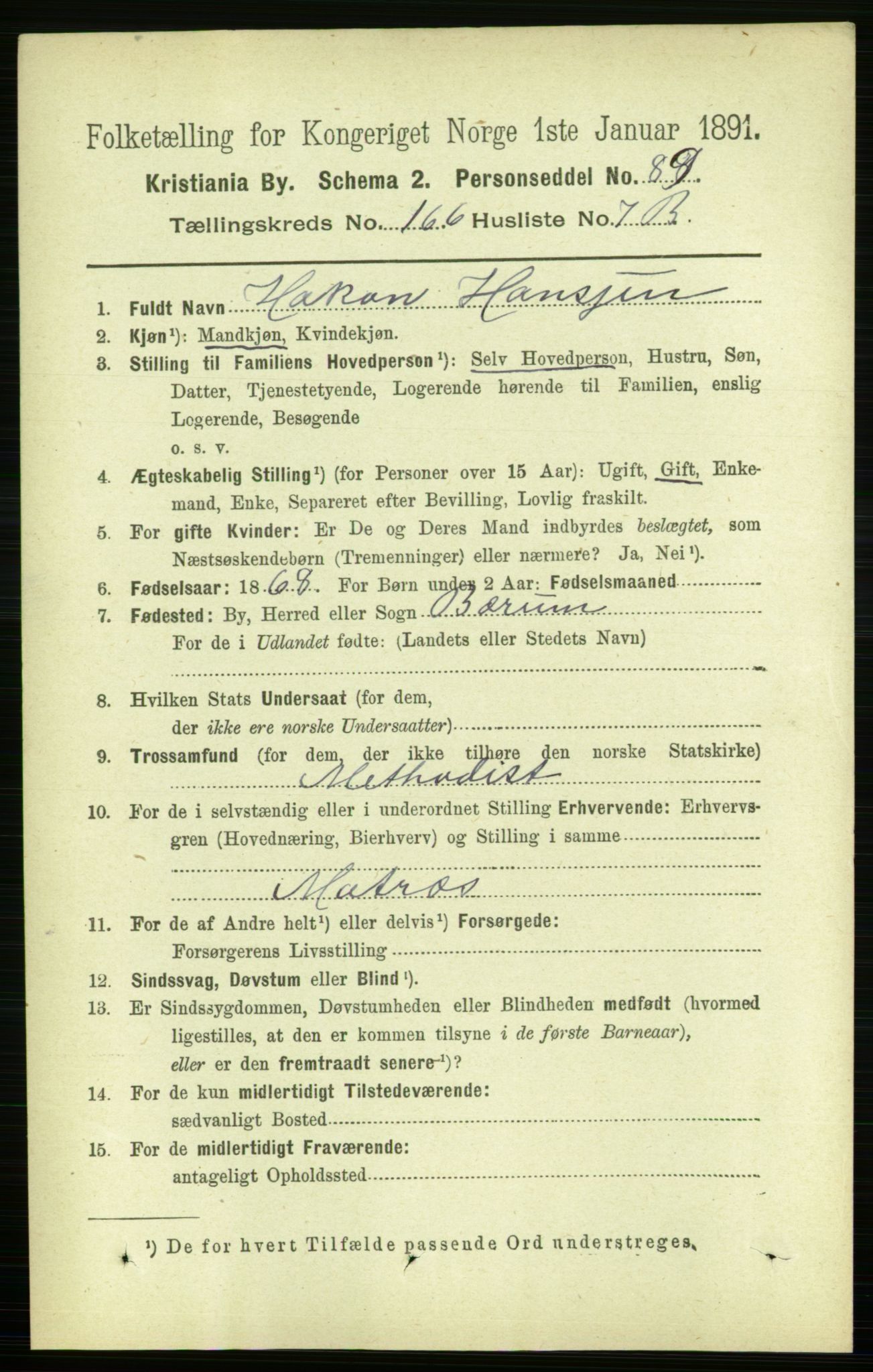 RA, 1891 census for 0301 Kristiania, 1891, p. 96807