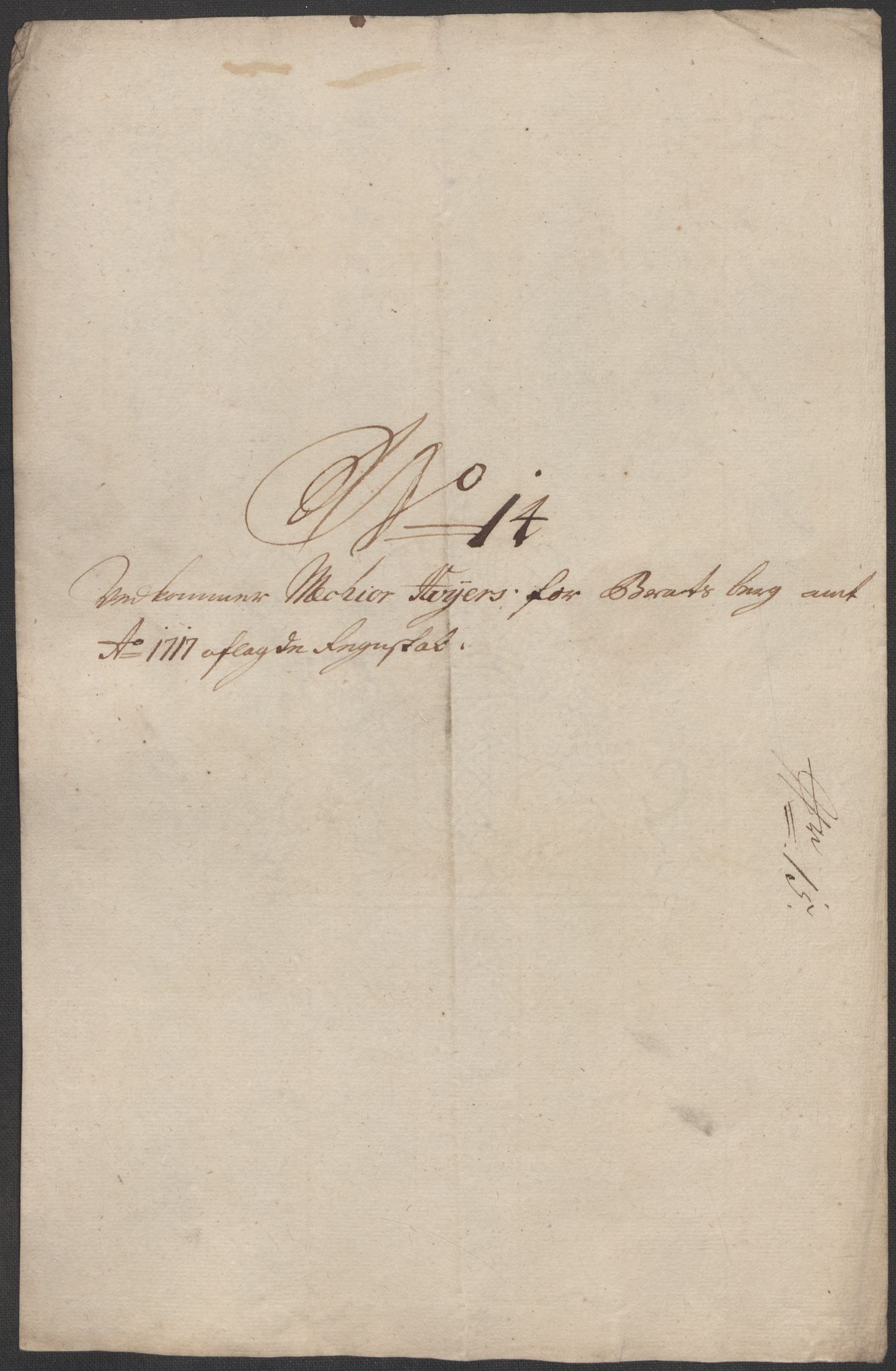 Rentekammeret inntil 1814, Reviderte regnskaper, Fogderegnskap, AV/RA-EA-4092/R36/L2129: Fogderegnskap Øvre og Nedre Telemark og Bamble, 1717, p. 344