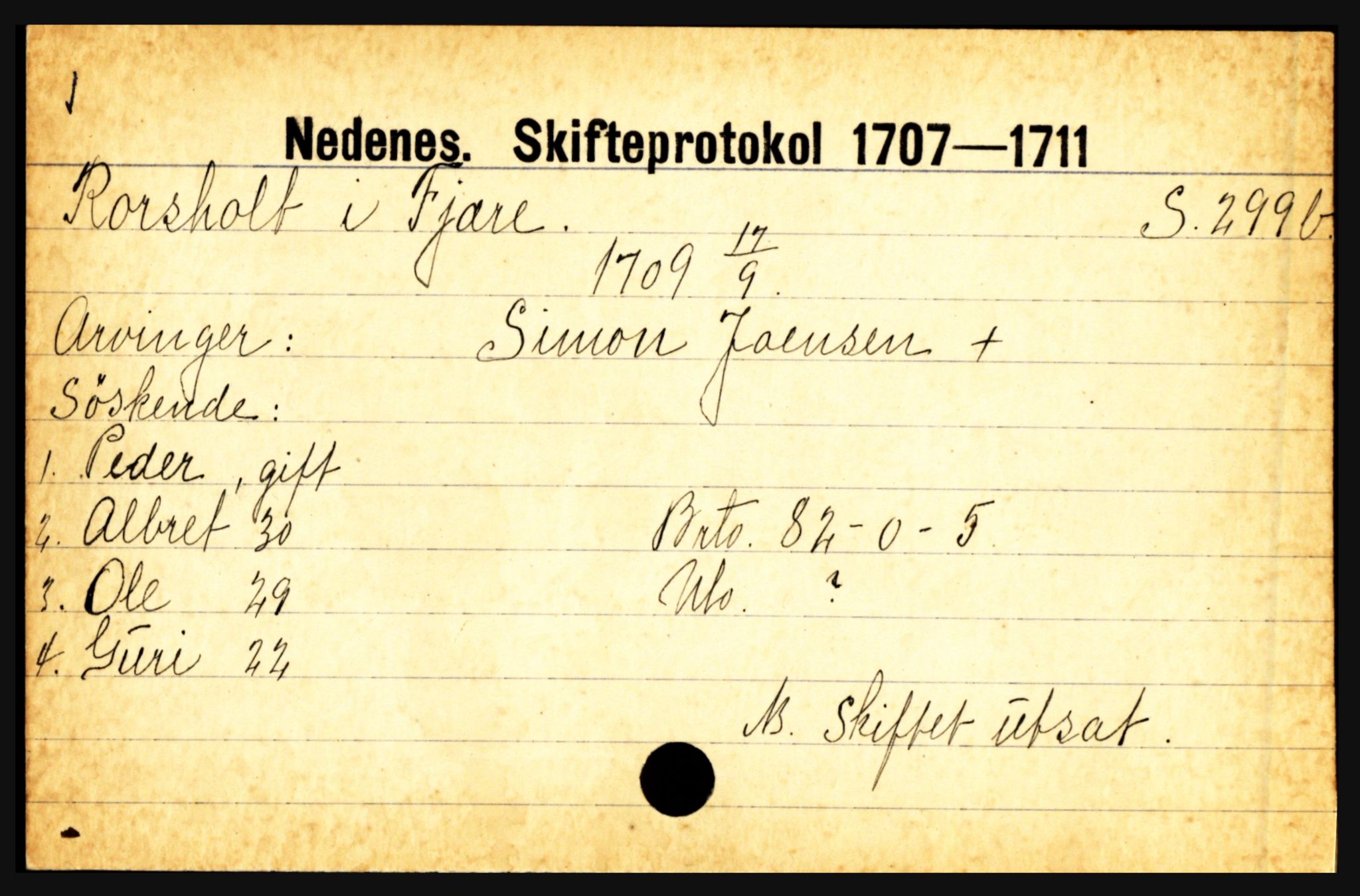 Nedenes sorenskriveri før 1824, AV/SAK-1221-0007/H, p. 24335