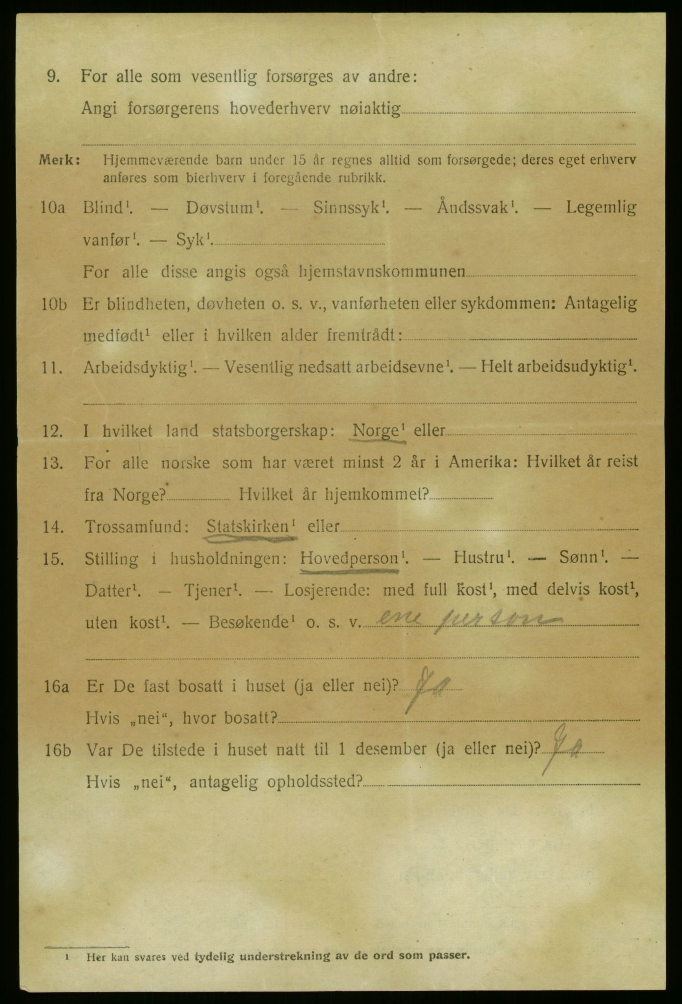 SAB, 1920 census for Gaular, 1920, p. 2925