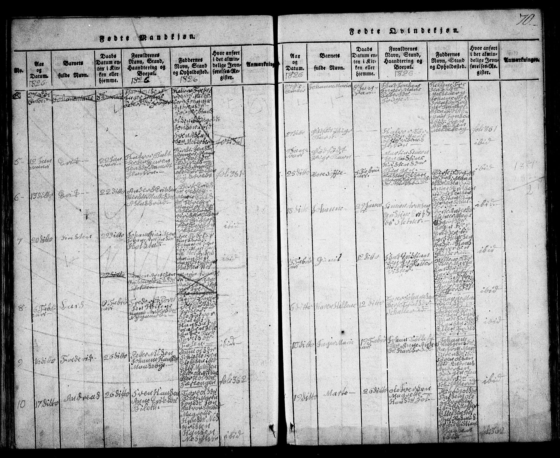 Skiptvet prestekontor Kirkebøker, AV/SAO-A-20009/G/Ga/L0001: Parish register (copy) no. 1, 1815-1838, p. 70