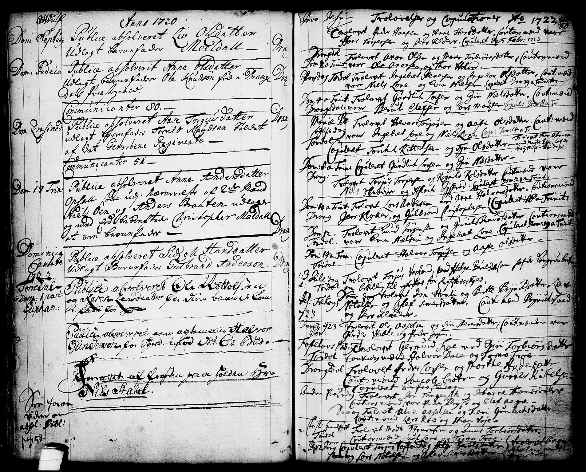 Drangedal kirkebøker, SAKO/A-258/F/Fa/L0001: Parish register (official) no. 1, 1697-1767, p. 53