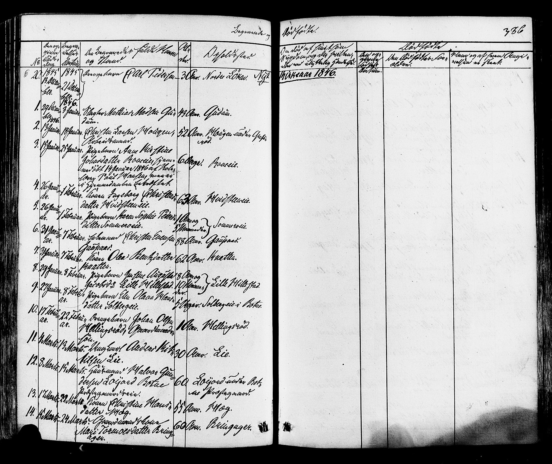 Botne kirkebøker, AV/SAKO-A-340/F/Fa/L0006: Parish register (official) no. I 6, 1836-1877, p. 386