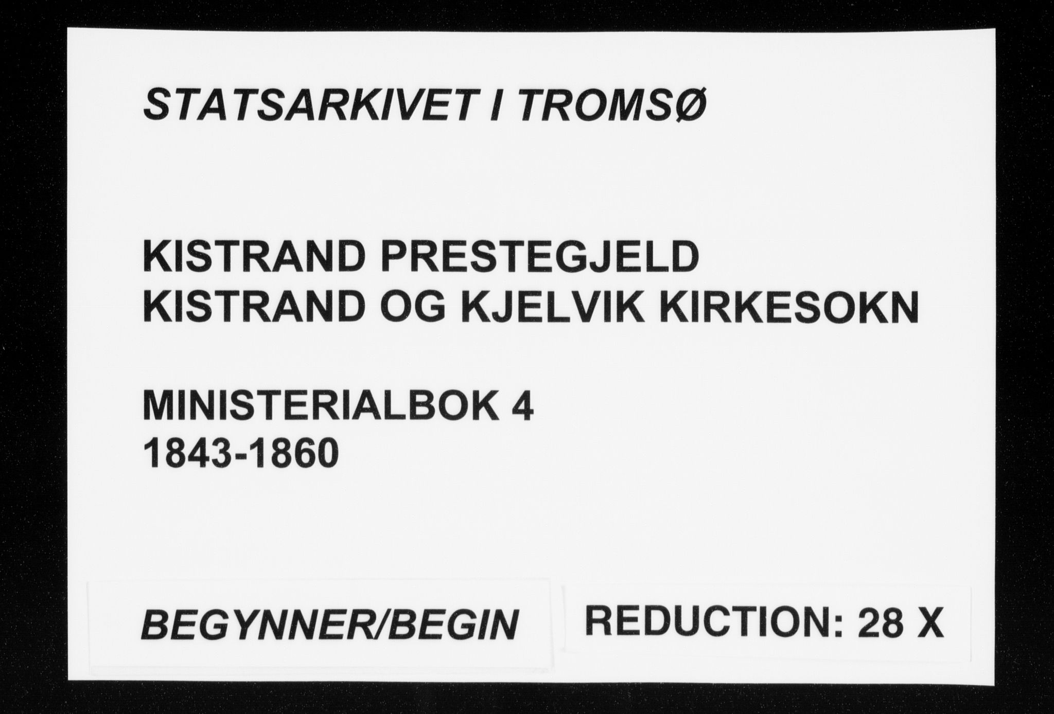 Kistrand/Porsanger sokneprestembete, SATØ/S-1351/H/Ha/L0004.kirke: Parish register (official) no. 4, 1843-1860
