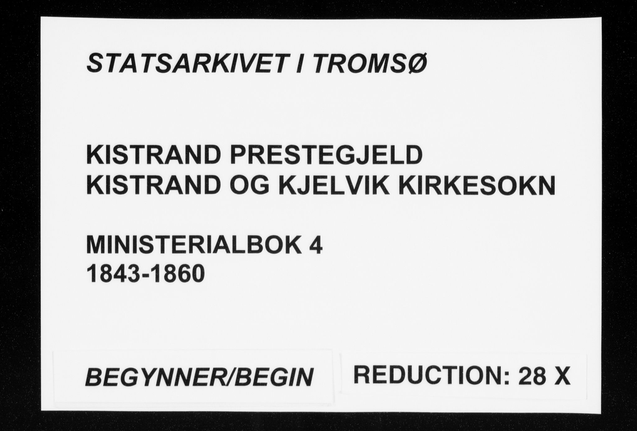 Kistrand/Porsanger sokneprestembete, AV/SATØ-S-1351/H/Ha/L0004.kirke: Parish register (official) no. 4, 1843-1860