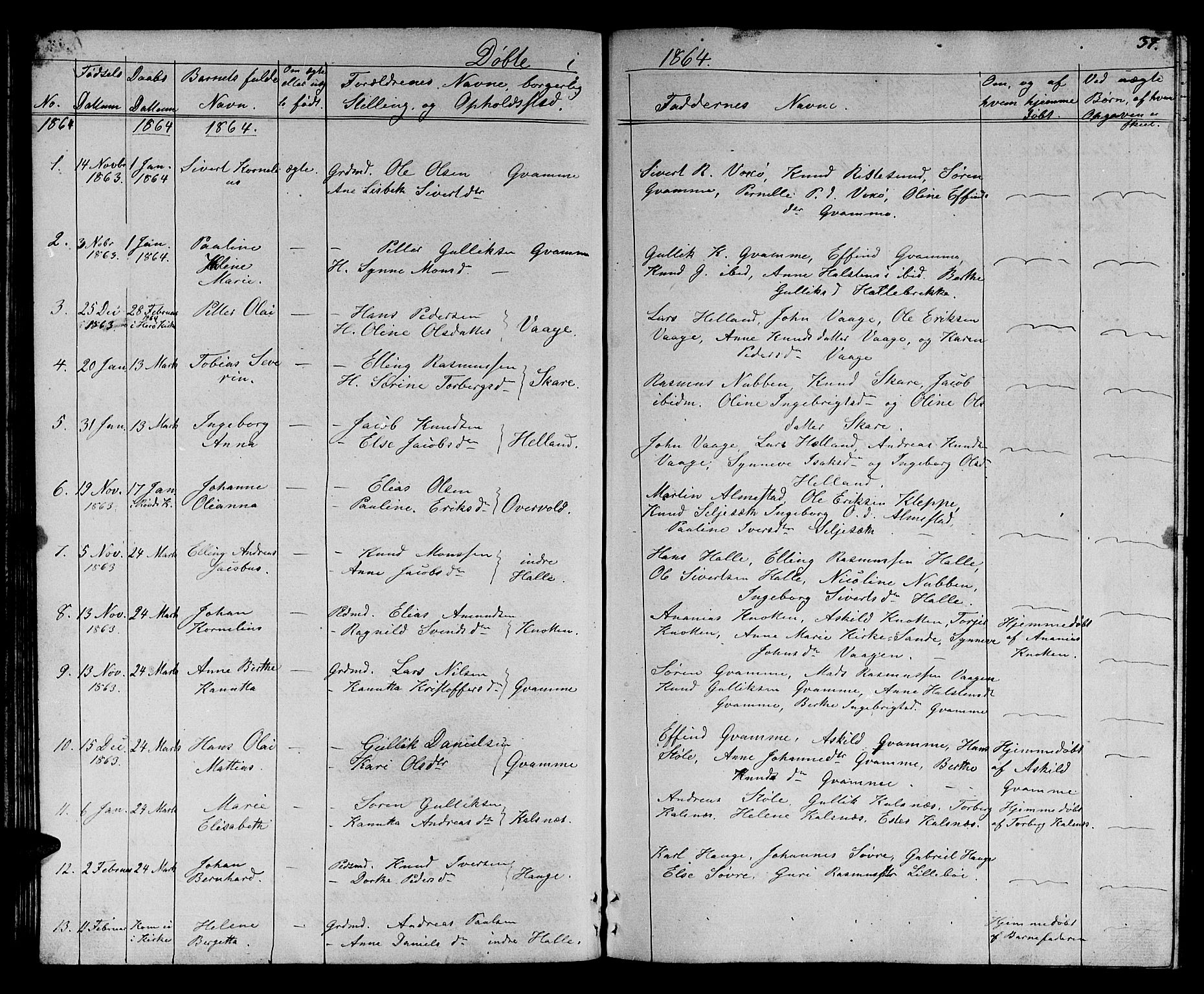 Ministerialprotokoller, klokkerbøker og fødselsregistre - Møre og Romsdal, AV/SAT-A-1454/503/L0047: Parish register (copy) no. 503C02, 1854-1884, p. 37