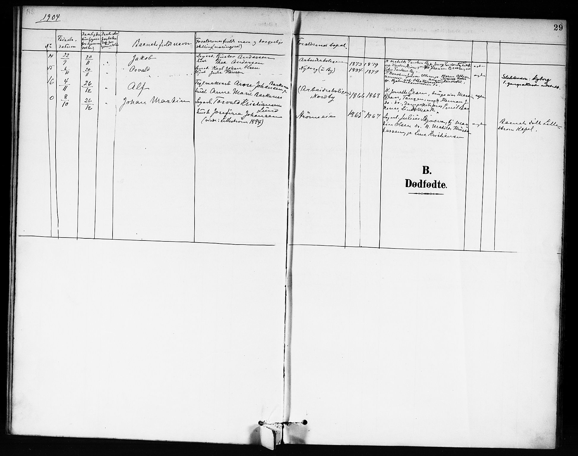 Fet prestekontor Kirkebøker, AV/SAO-A-10370a/F/Fb/L0002: Parish register (official) no. II 2, 1892-1904, p. 29