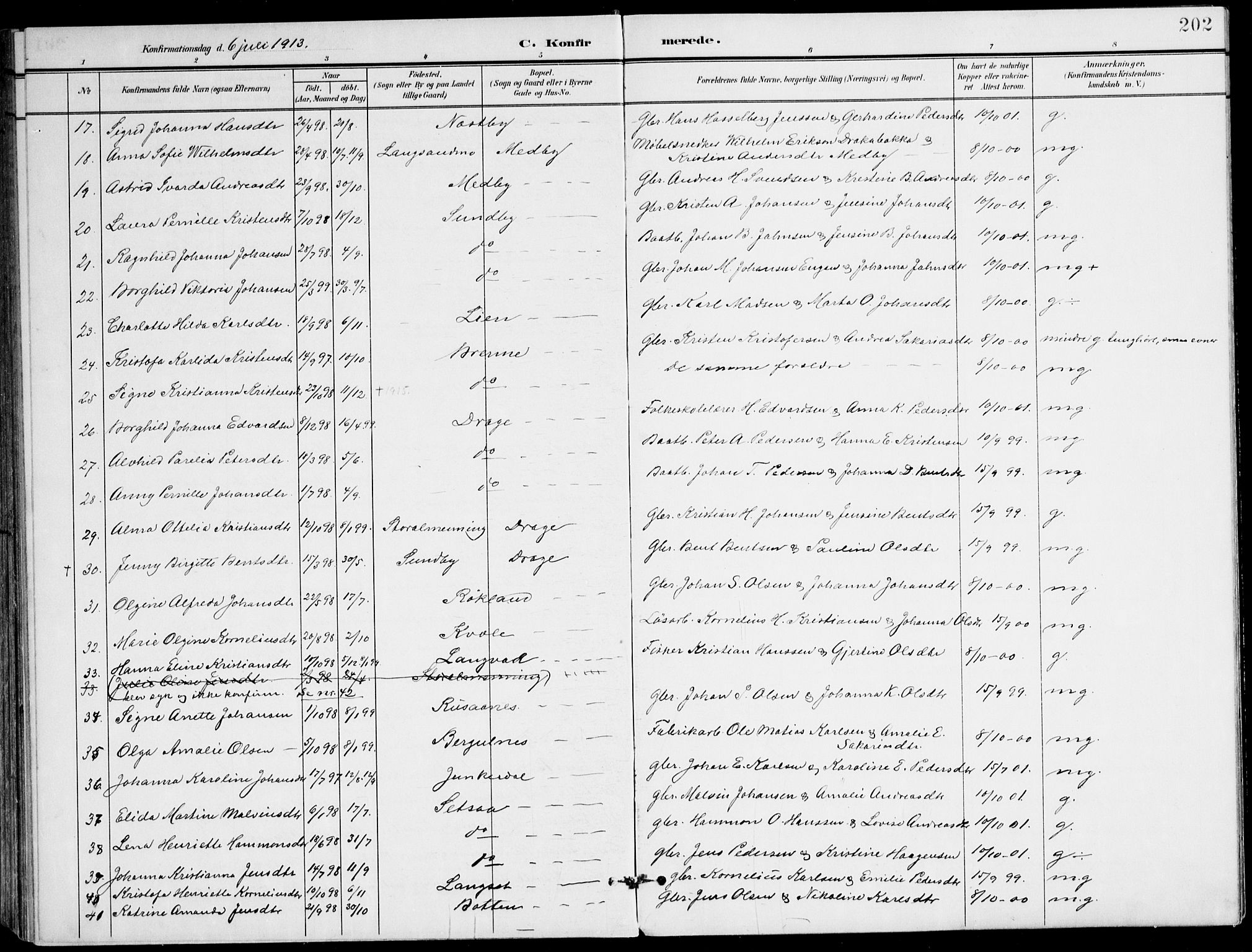 Ministerialprotokoller, klokkerbøker og fødselsregistre - Nordland, AV/SAT-A-1459/847/L0672: Parish register (official) no. 847A12, 1902-1919, p. 202