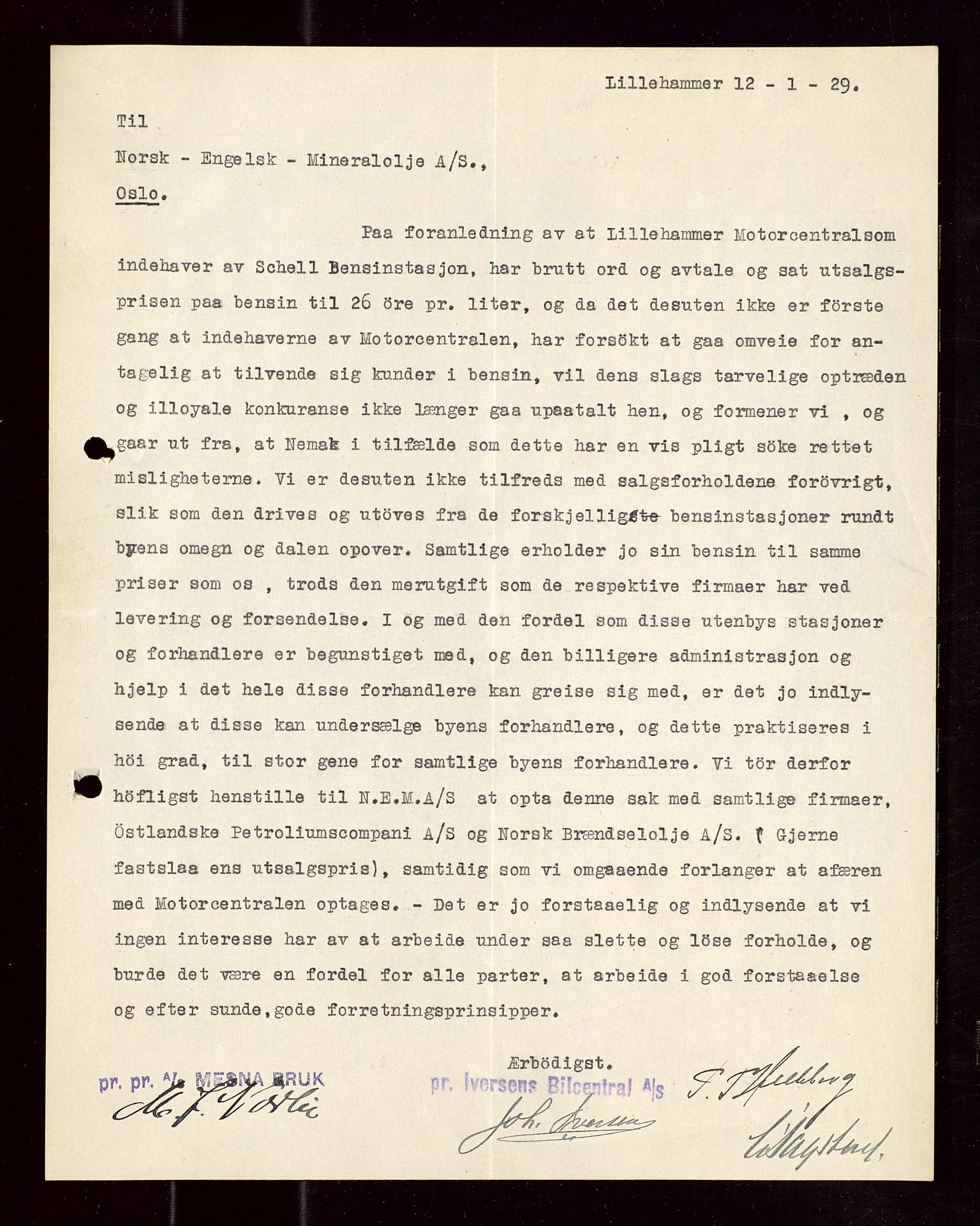 Pa 1521 - A/S Norske Shell, SAST/A-101915/E/Ea/Eaa/L0017: Sjefskorrespondanse, 1929, p. 140