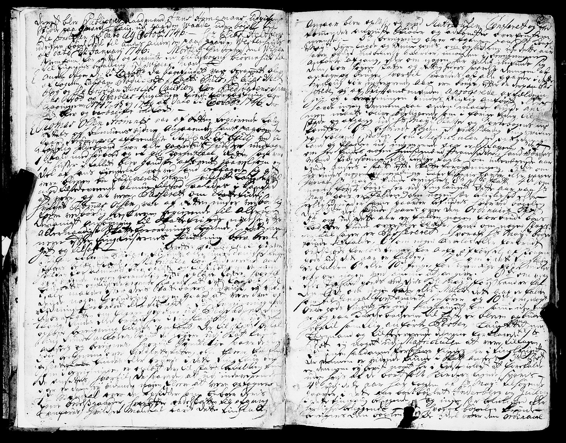 Inderøy sorenskriveri, SAT/A-4147/1/1/1A/L0009: Tingbok, 1746-1761, p. 1b-2a