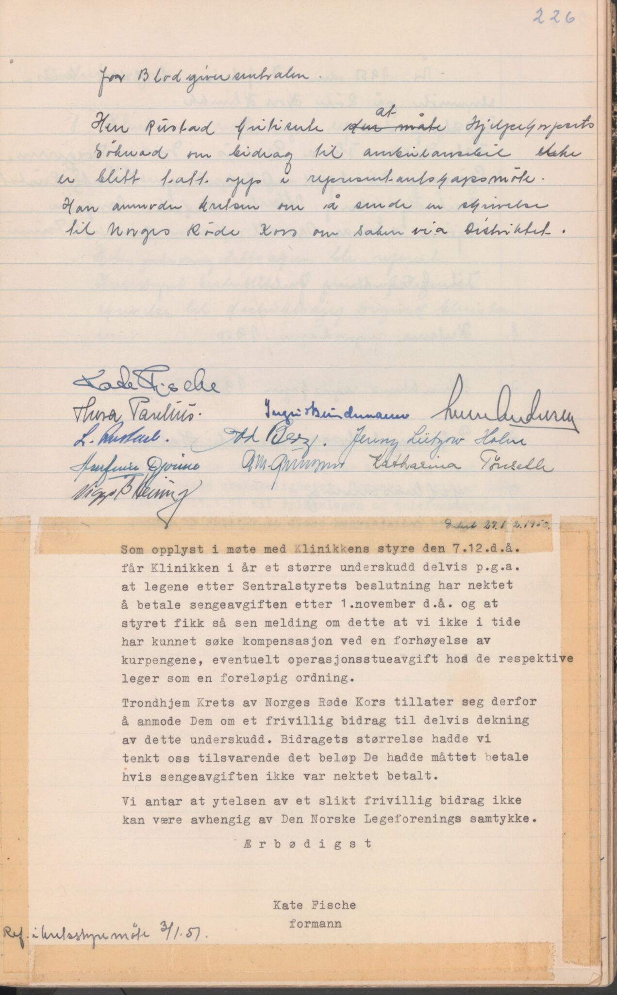 Trondheim Røde Kors, TRKO/PA-1204/A/Aa/L0003: Møtebok, 1942-1952, p. 229