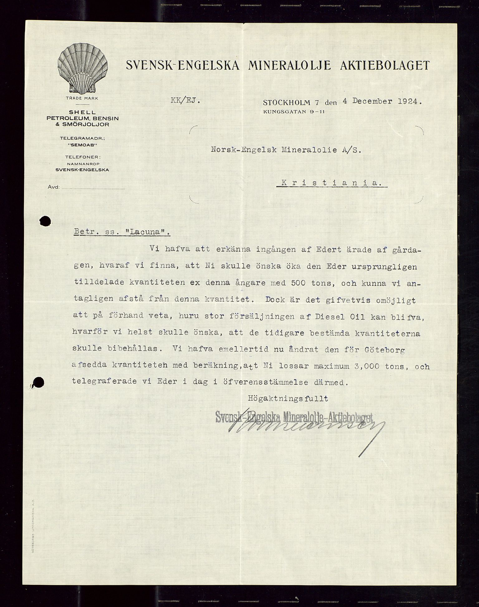 Pa 1521 - A/S Norske Shell, SAST/A-101915/E/Ea/Eaa/L0013: Sjefskorrespondanse, 1924, p. 187