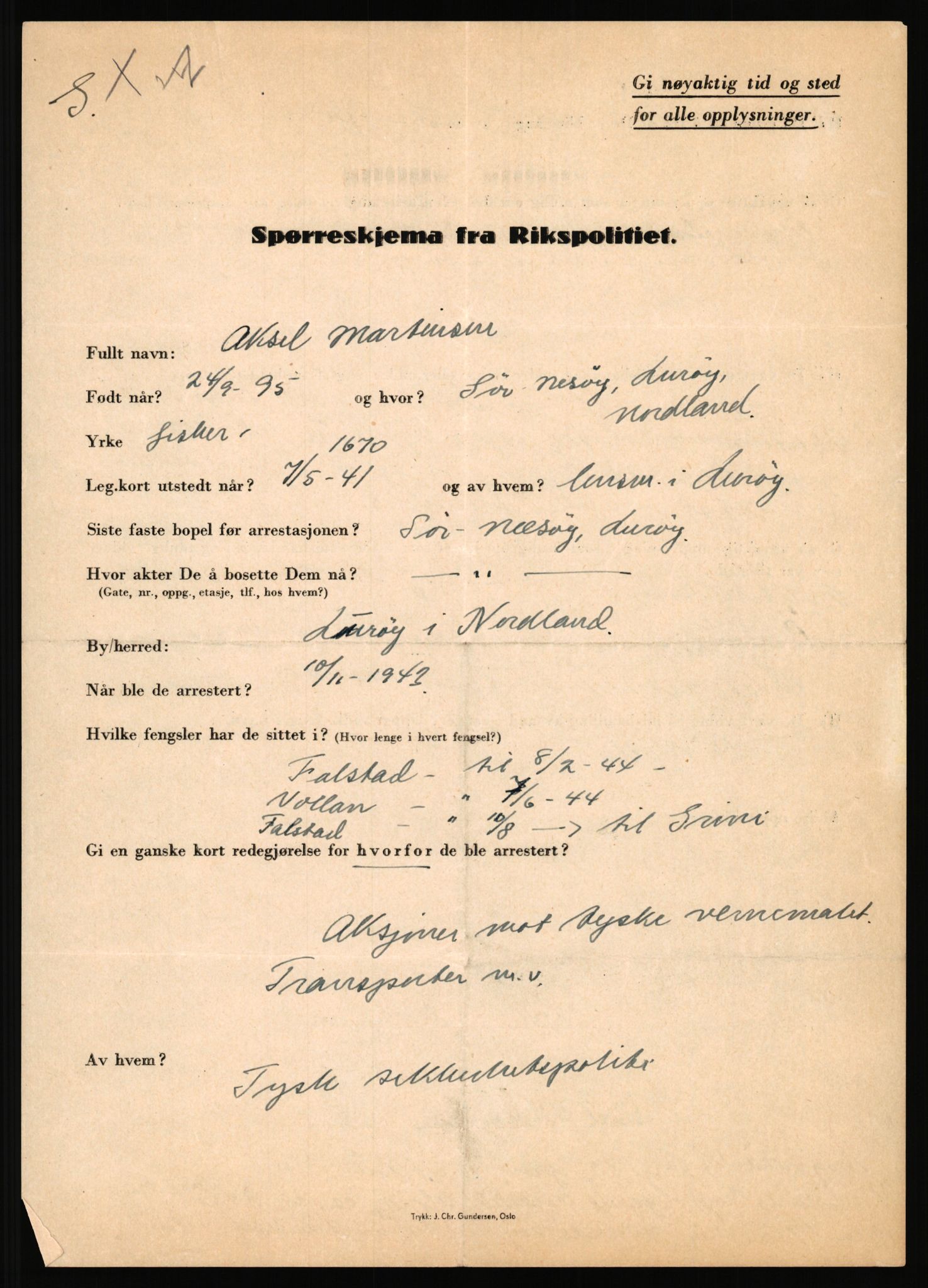 Rikspolitisjefen, AV/RA-S-1560/L/L0011: Lucassen, Oscar Fredrik - Moen, Olav, 1940-1945, p. 530