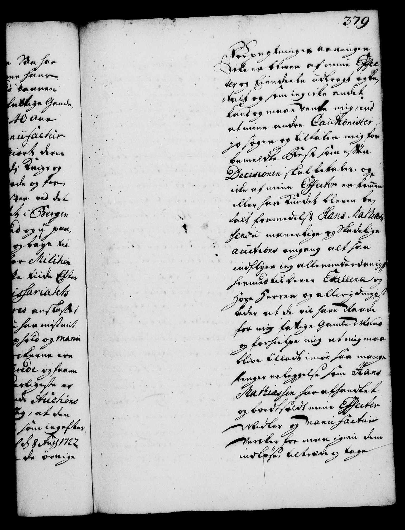 Rentekammeret, Kammerkanselliet, RA/EA-3111/G/Gg/Gga/L0002: Norsk ekspedisjonsprotokoll med register (merket RK 53.2), 1723-1727, p. 379