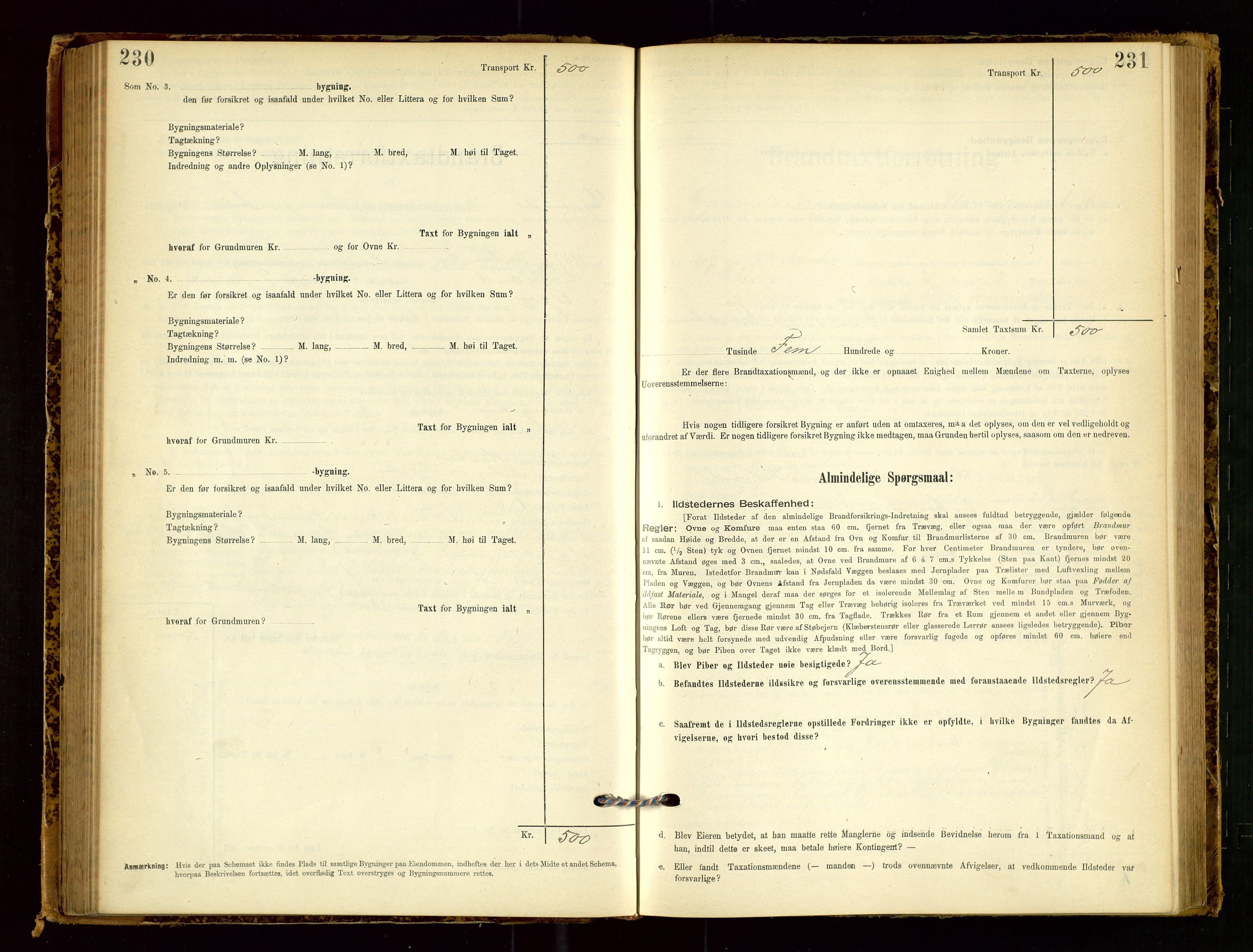 Eigersund lensmannskontor, AV/SAST-A-100171/Gob/L0001: Skjemaprotokoll, 1894-1909, p. 230-231