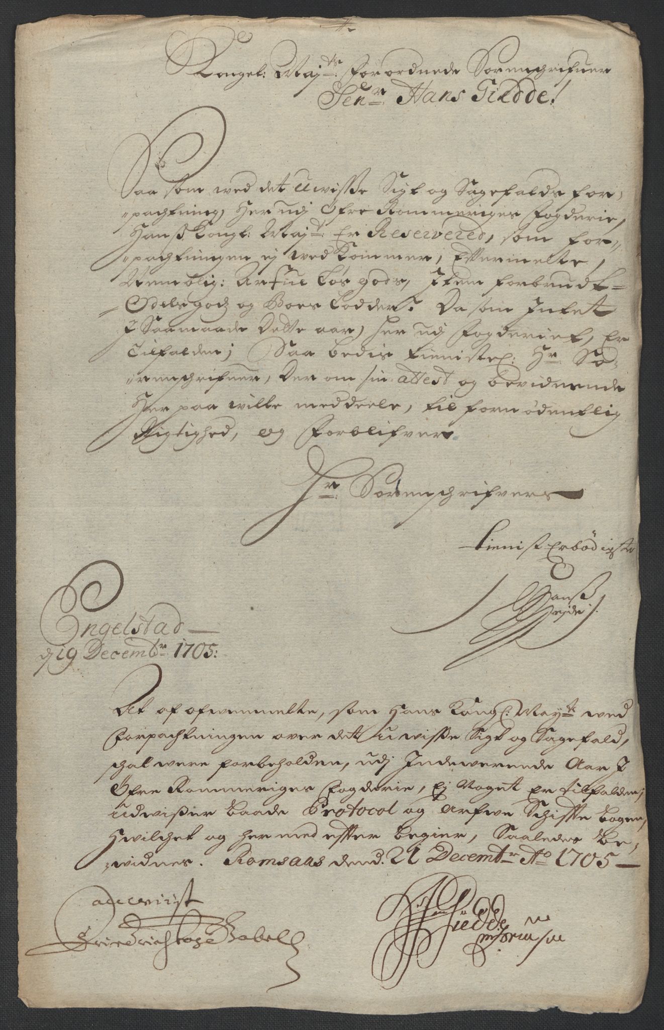 Rentekammeret inntil 1814, Reviderte regnskaper, Fogderegnskap, RA/EA-4092/R12/L0717: Fogderegnskap Øvre Romerike, 1704-1705, p. 274