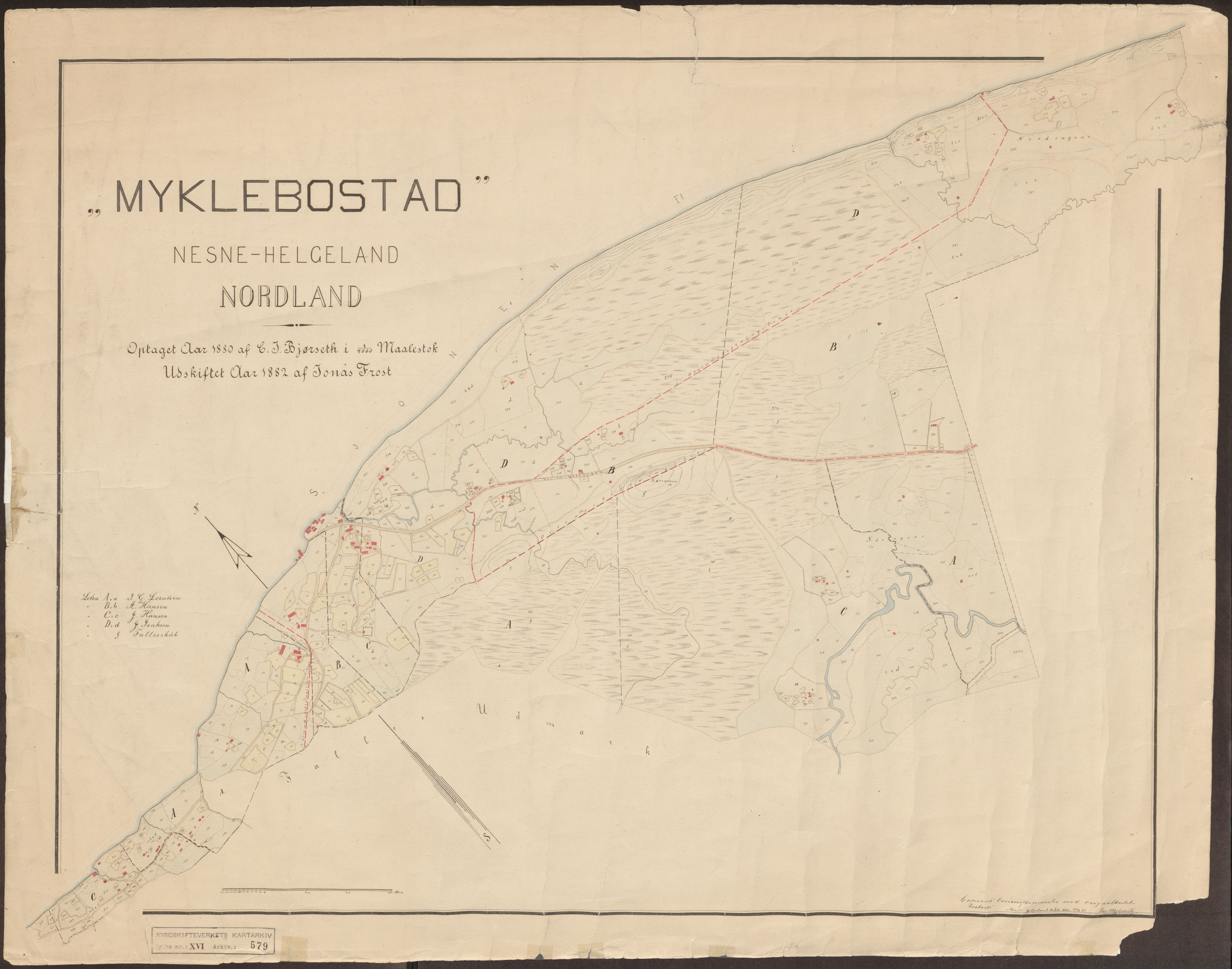 Jordskifteverkets kartarkiv, AV/RA-S-3929/T, 1859-1988, p. 708