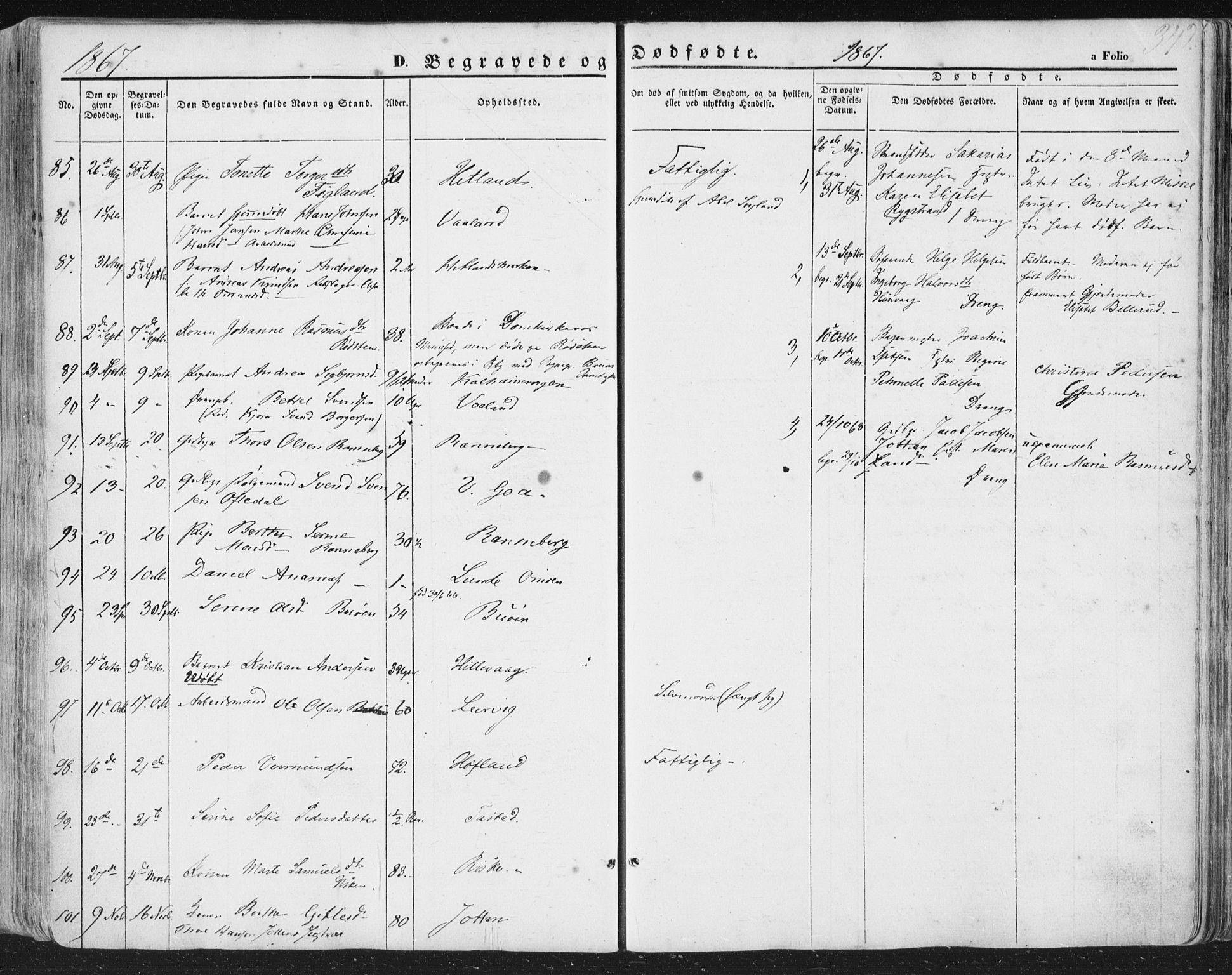 Hetland sokneprestkontor, AV/SAST-A-101826/30/30BA/L0002: Parish register (official) no. A 2, 1849-1869, p. 342