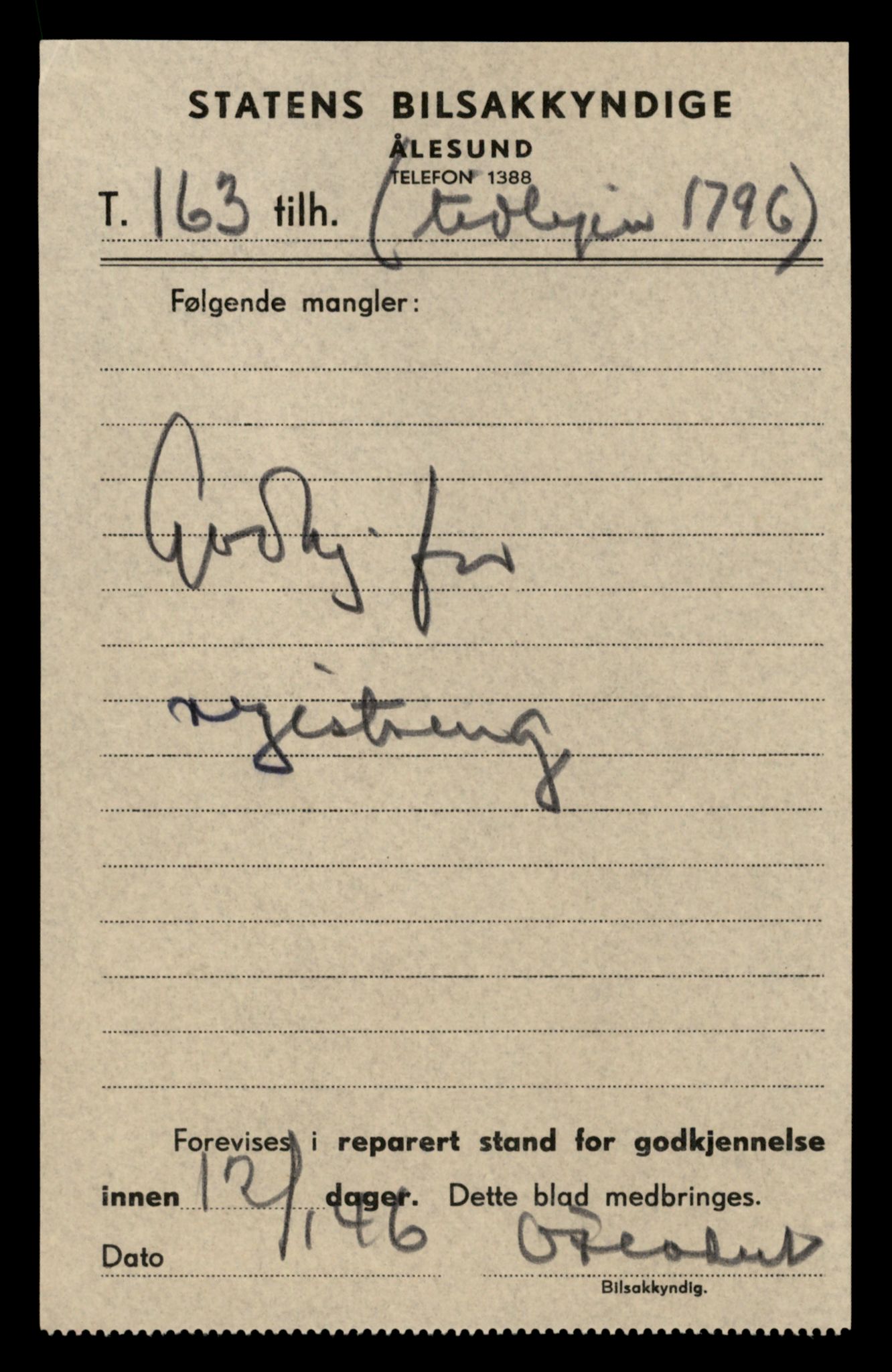 Møre og Romsdal vegkontor - Ålesund trafikkstasjon, AV/SAT-A-4099/F/Fe/L0046: Registreringskort for kjøretøy T 14445 - T 14579, 1927-1998