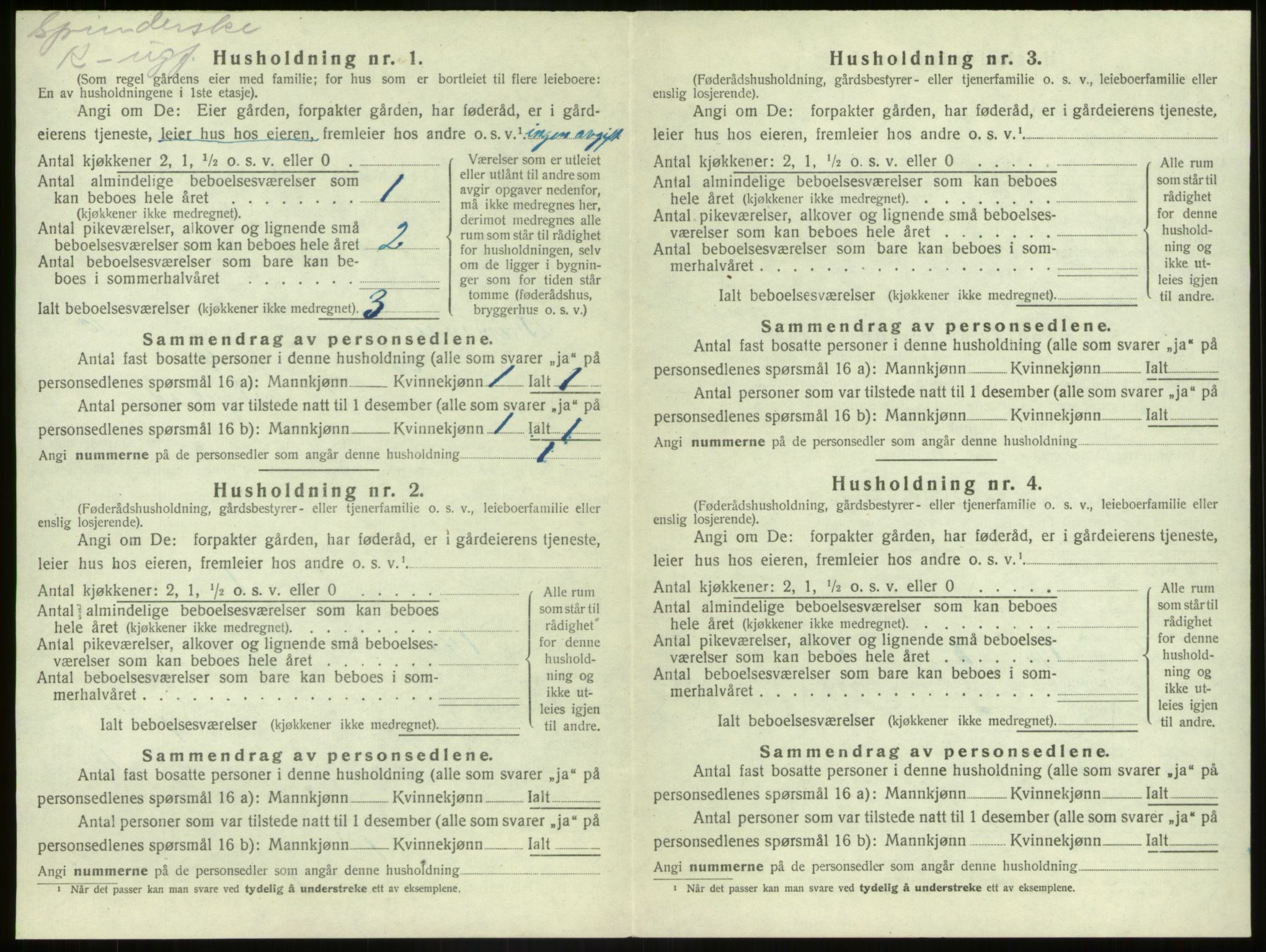 SAB, 1920 census for Bremanger, 1920, p. 719