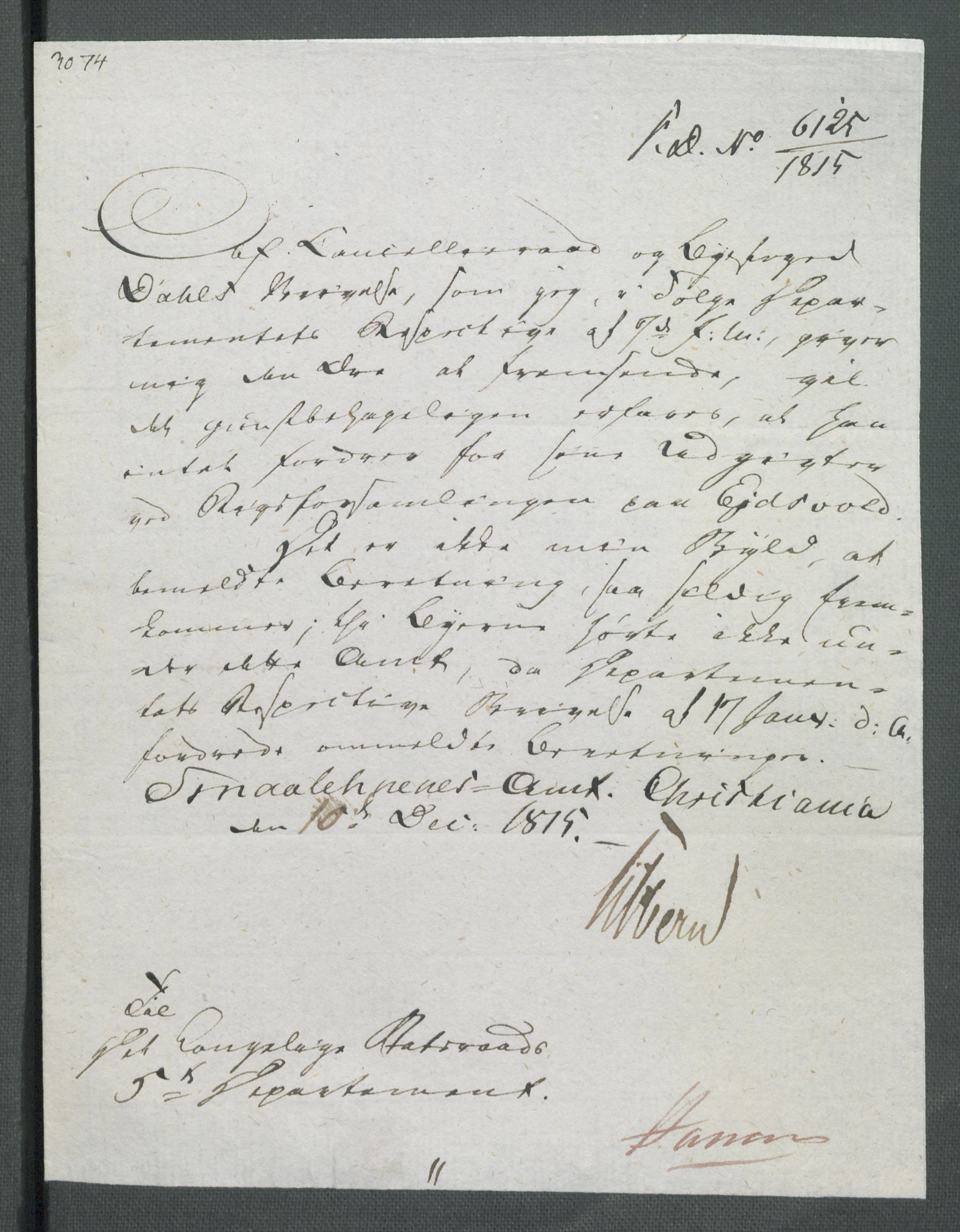 5. departement for finans-, handels- og tollfaget, RA/S-3893/C/Cb/L0014: Regninger fra Riksforsamlingens deputerede, 1814, p. 258