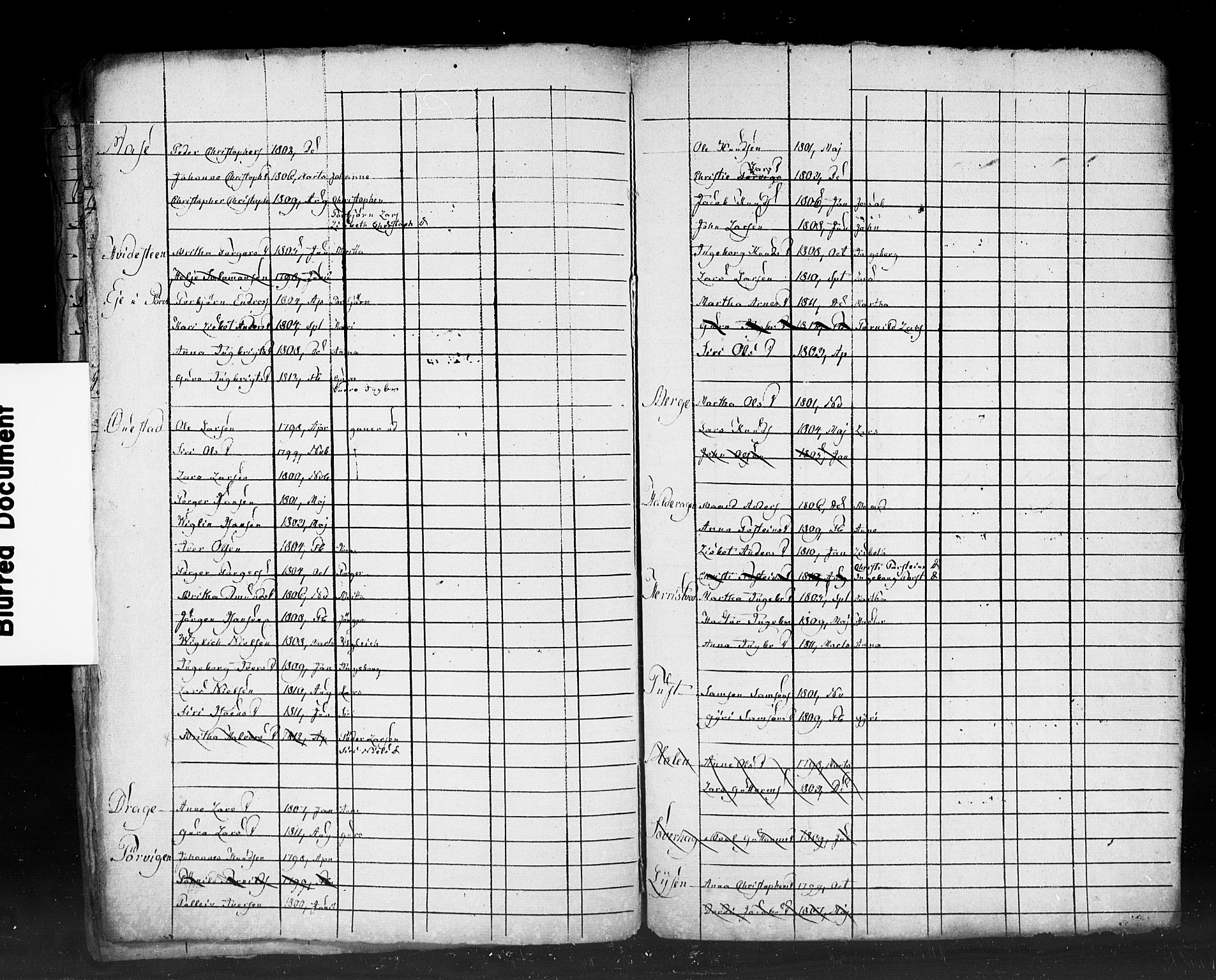 , 1825 Census for Strandebarm parish, 1825, p. 108