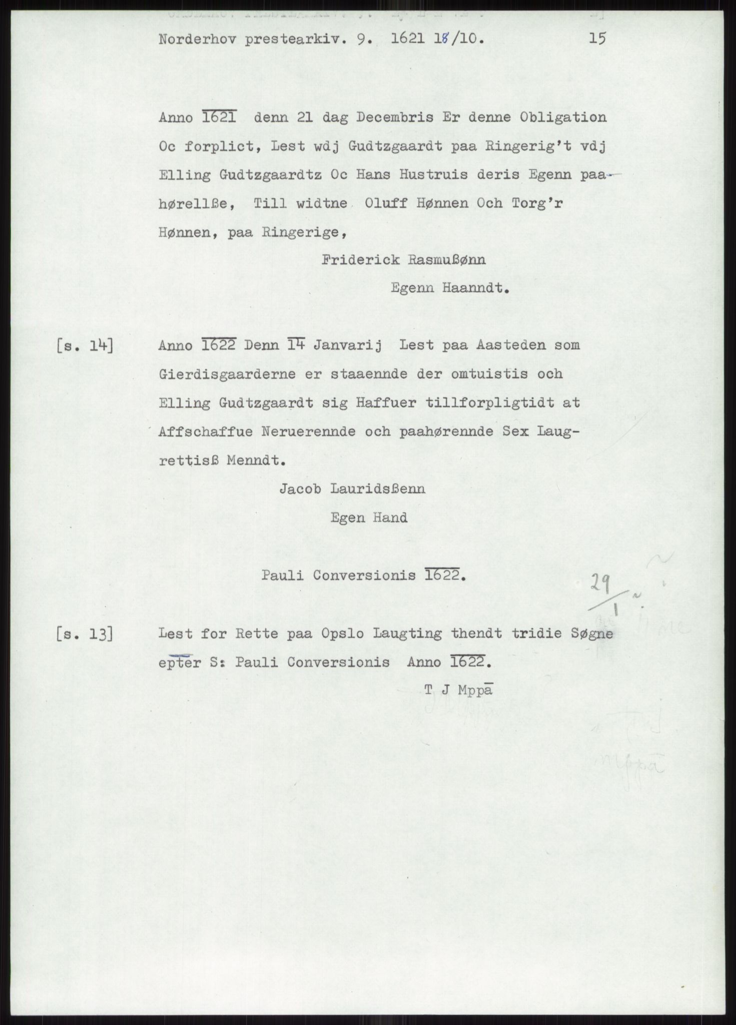 Samlinger til kildeutgivelse, Diplomavskriftsamlingen, AV/RA-EA-4053/H/Ha, p. 595