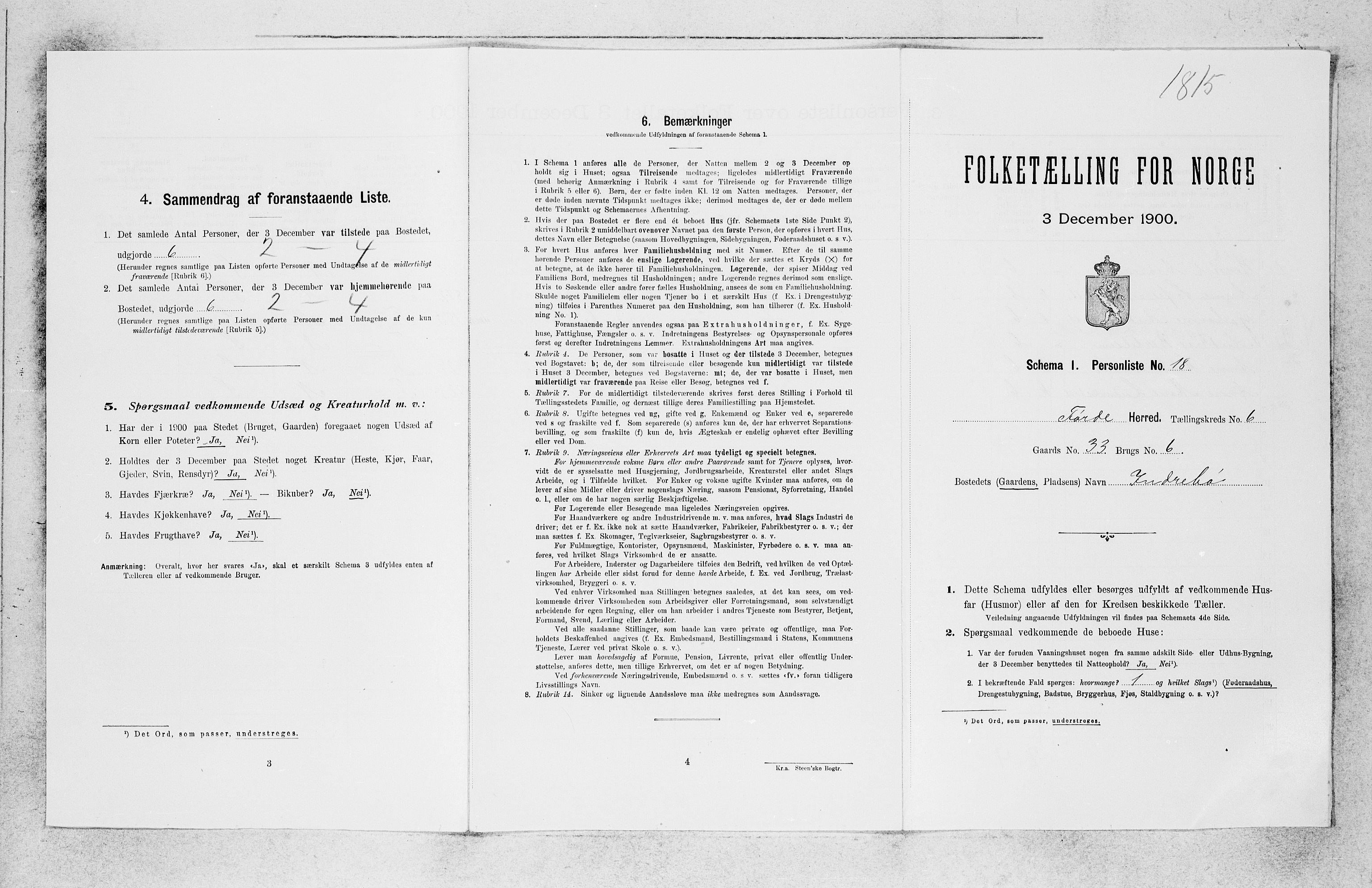 SAB, 1900 census for Førde, 1900, p. 637