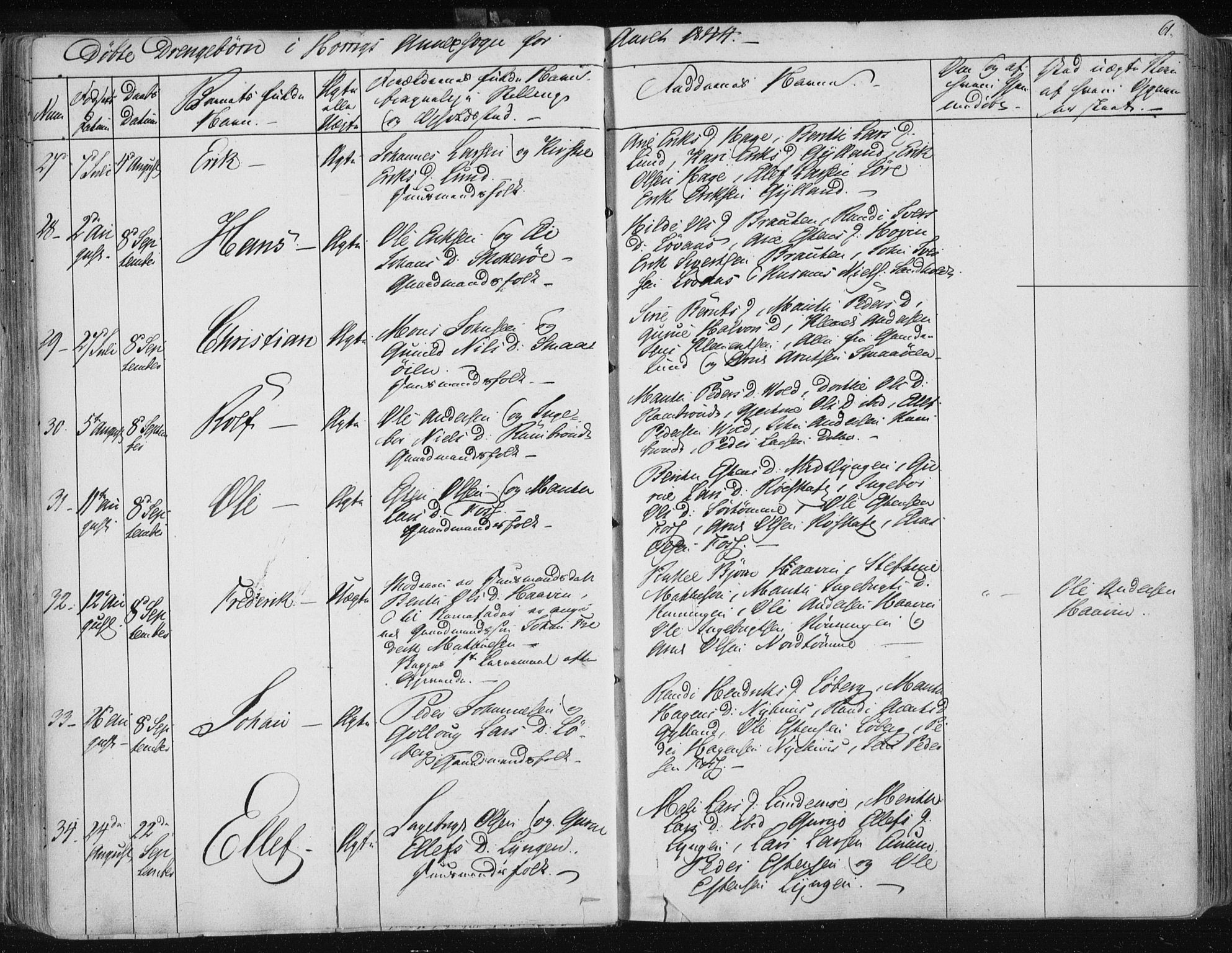 Ministerialprotokoller, klokkerbøker og fødselsregistre - Sør-Trøndelag, AV/SAT-A-1456/687/L0998: Parish register (official) no. 687A05 /2, 1843-1849, p. 61