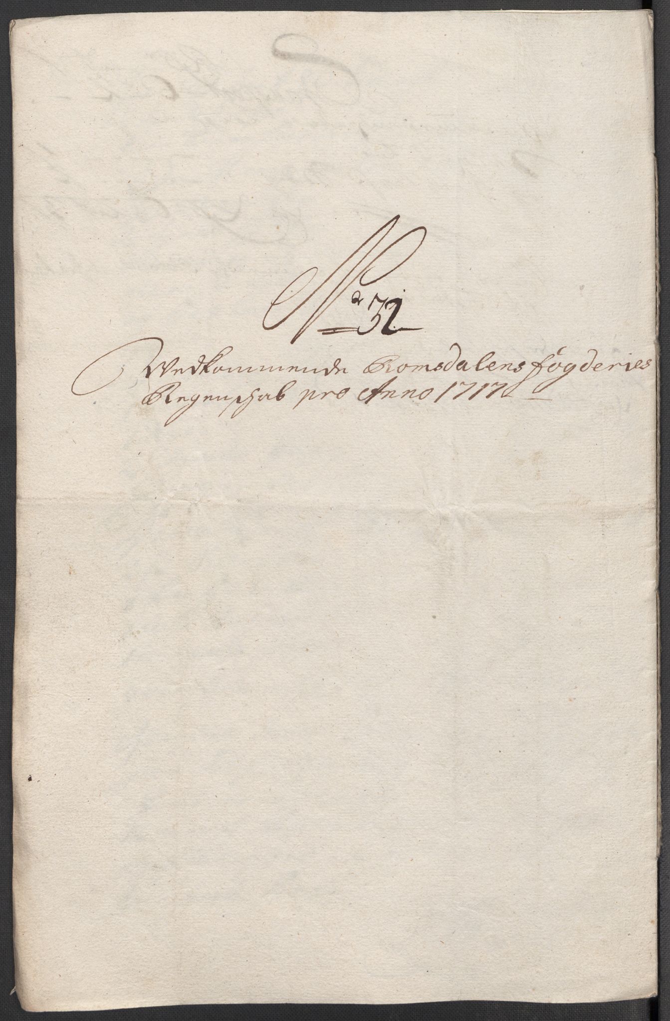 Rentekammeret inntil 1814, Reviderte regnskaper, Fogderegnskap, AV/RA-EA-4092/R55/L3664: Fogderegnskap Romsdal, 1717, p. 191