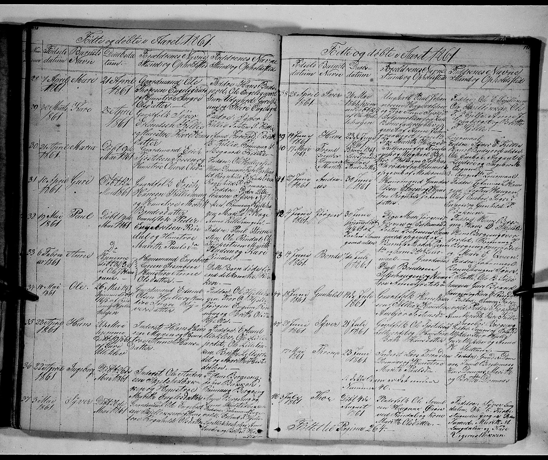 Lesja prestekontor, SAH/PREST-068/H/Ha/Hab/L0003: Parish register (copy) no. 3, 1842-1862, p. 180-181