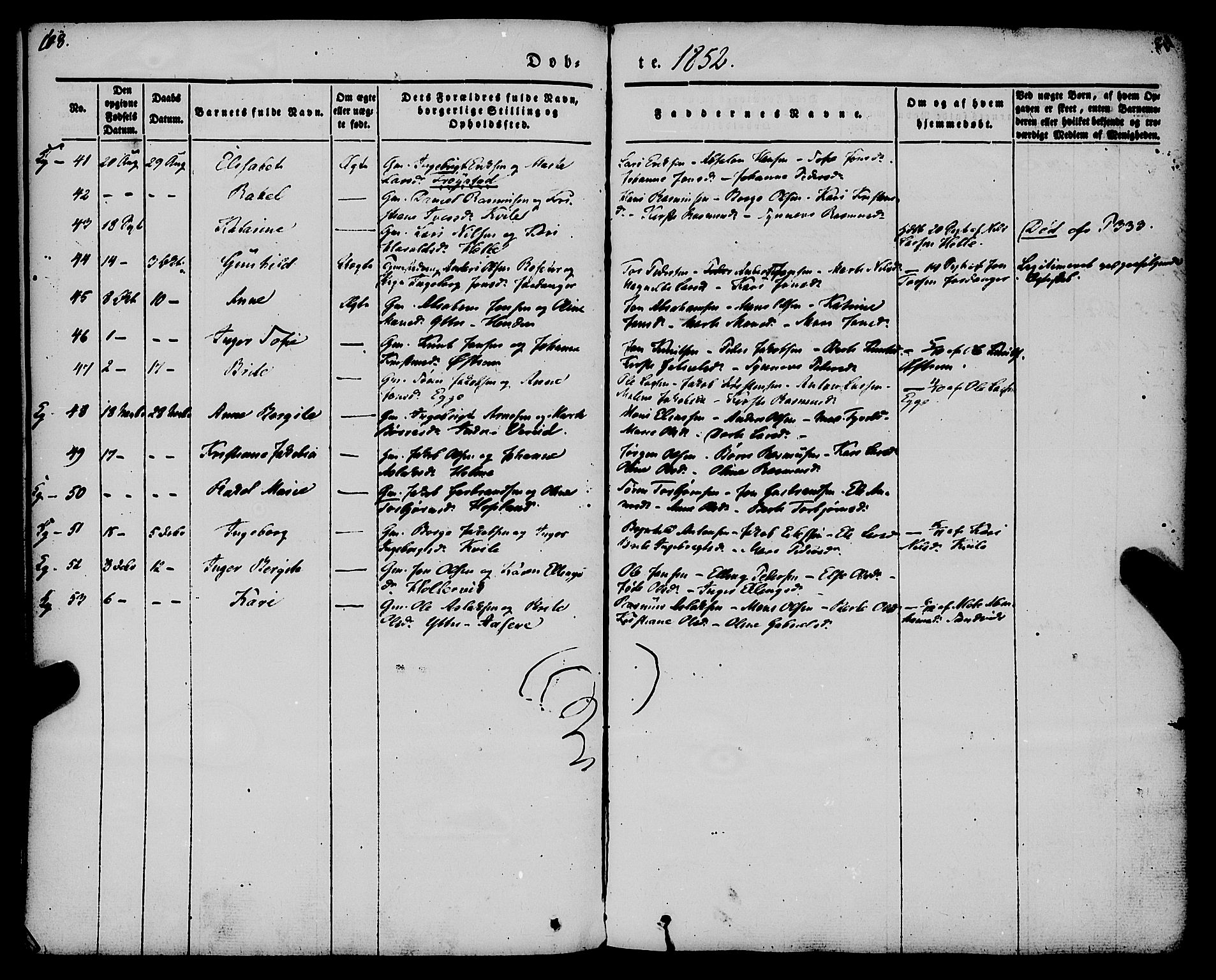 Gloppen sokneprestembete, AV/SAB-A-80101/H/Haa/Haaa/L0008: Parish register (official) no. A 8, 1837-1855, p. 108