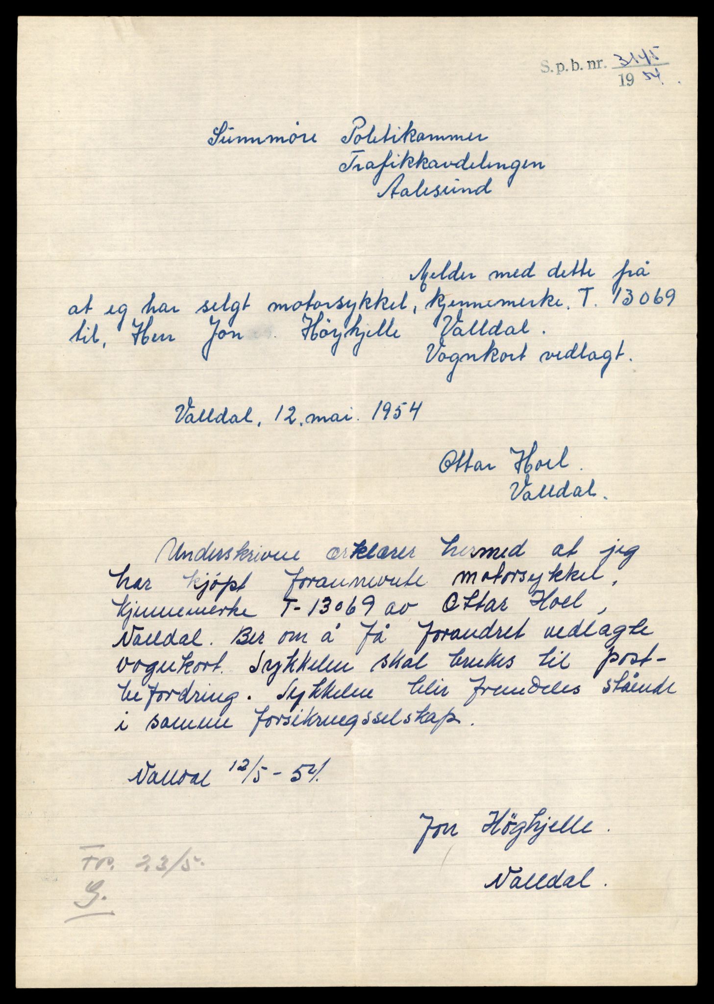 Møre og Romsdal vegkontor - Ålesund trafikkstasjon, AV/SAT-A-4099/F/Fe/L0037: Registreringskort for kjøretøy T 13031 - T 13179, 1927-1998, p. 783