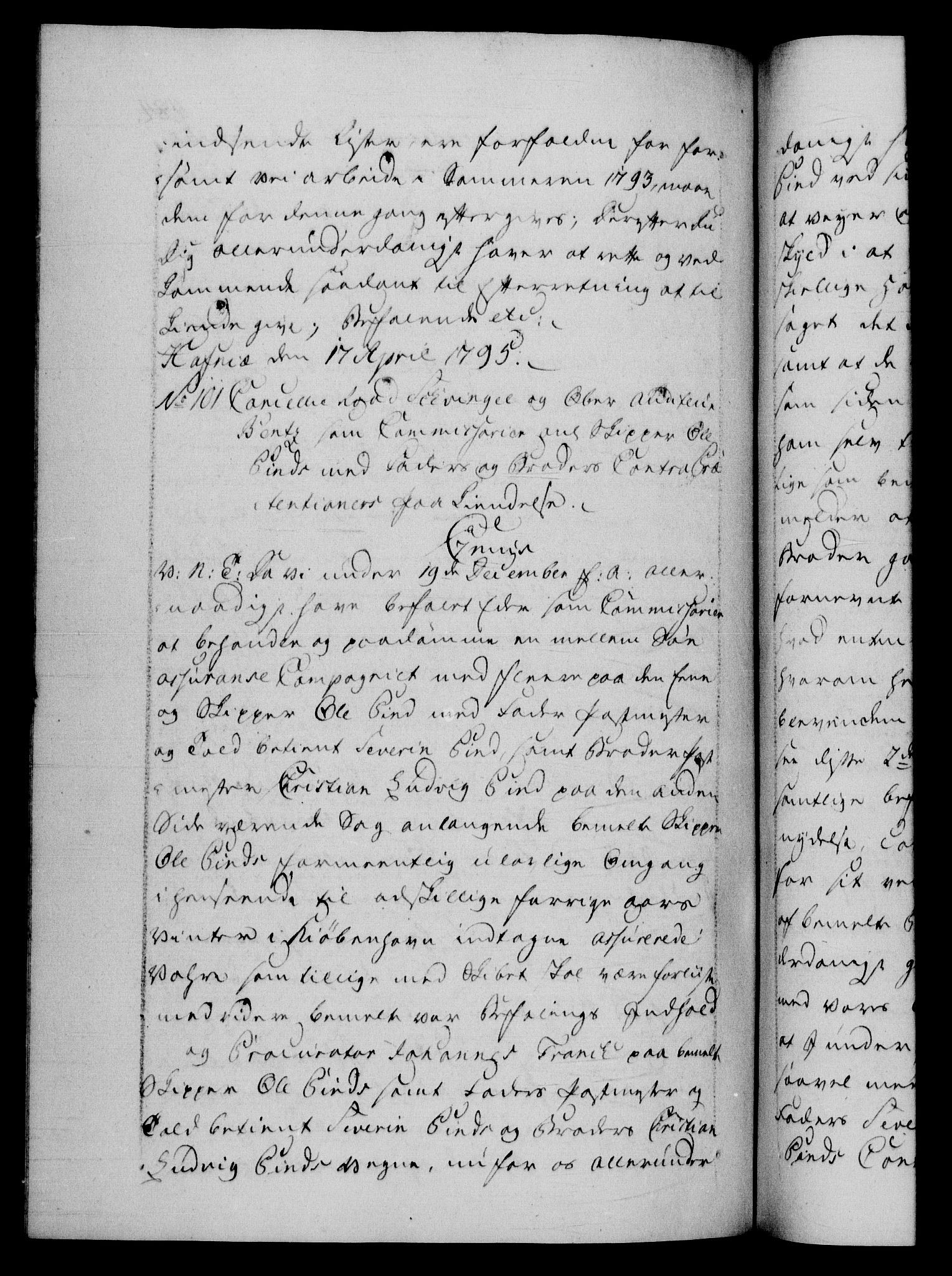 Danske Kanselli 1572-1799, AV/RA-EA-3023/F/Fc/Fca/Fcab/L0045: Norske tegnelser, 1792-1796, p. 484b