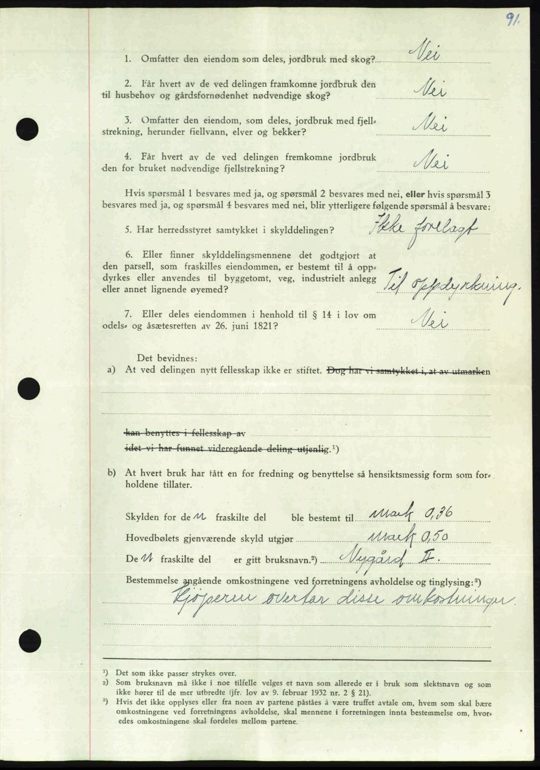 Nordmøre sorenskriveri, AV/SAT-A-4132/1/2/2Ca: Mortgage book no. A105, 1947-1947, Diary no: : 1290/1947