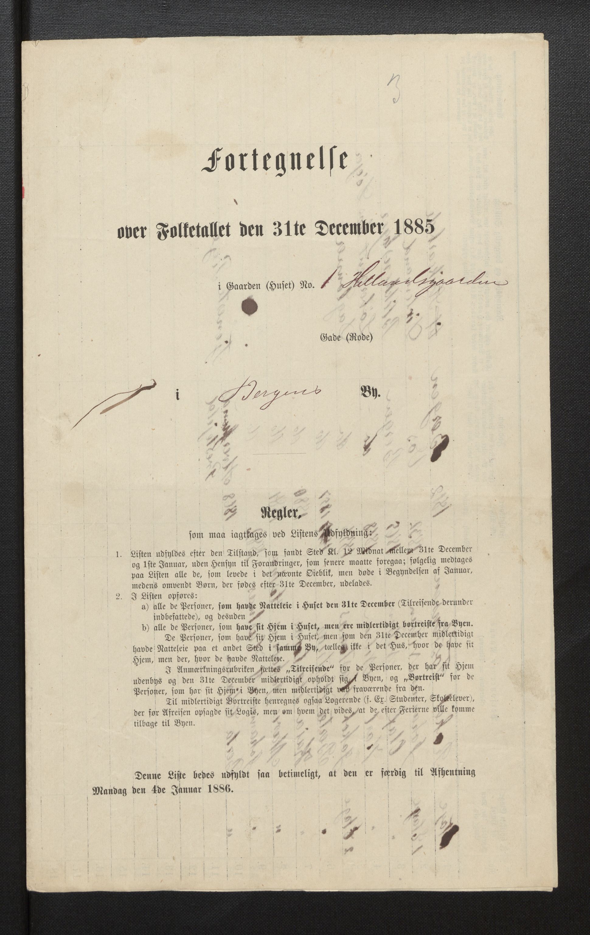 SAB, 1885 census for 1301 Bergen, 1885, p. 2024